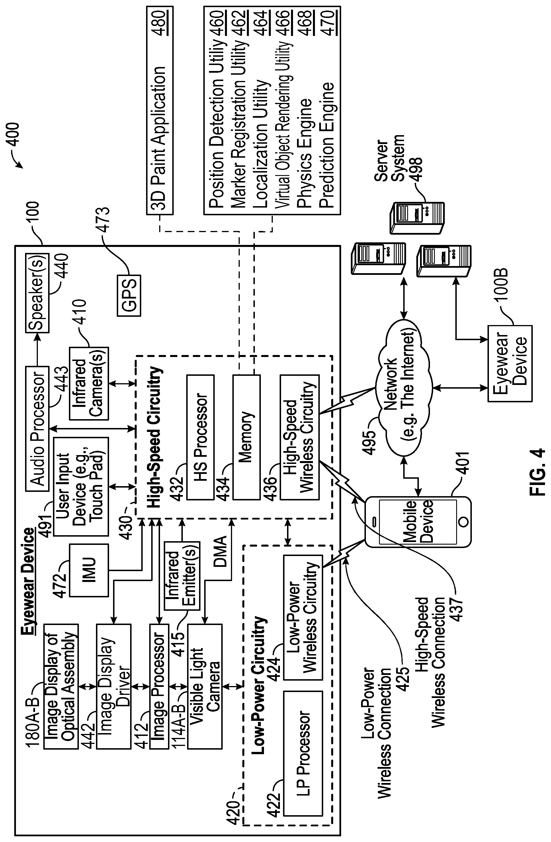Patent US12353646 Figure 8 – Augmented reality eyewear 3D painting