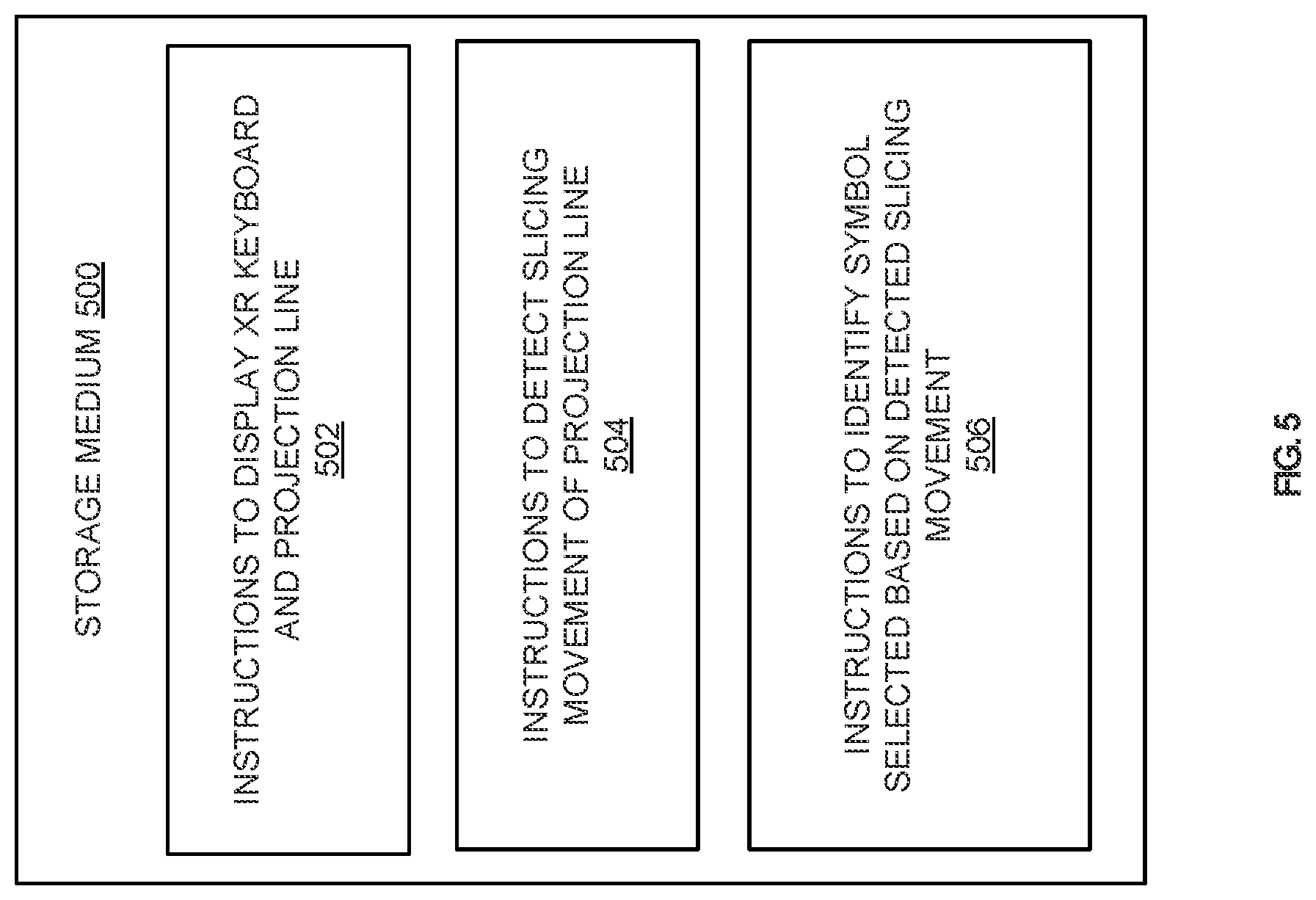 Patent US12353647 Figure 5 – Key selection for an extended reality keyboard