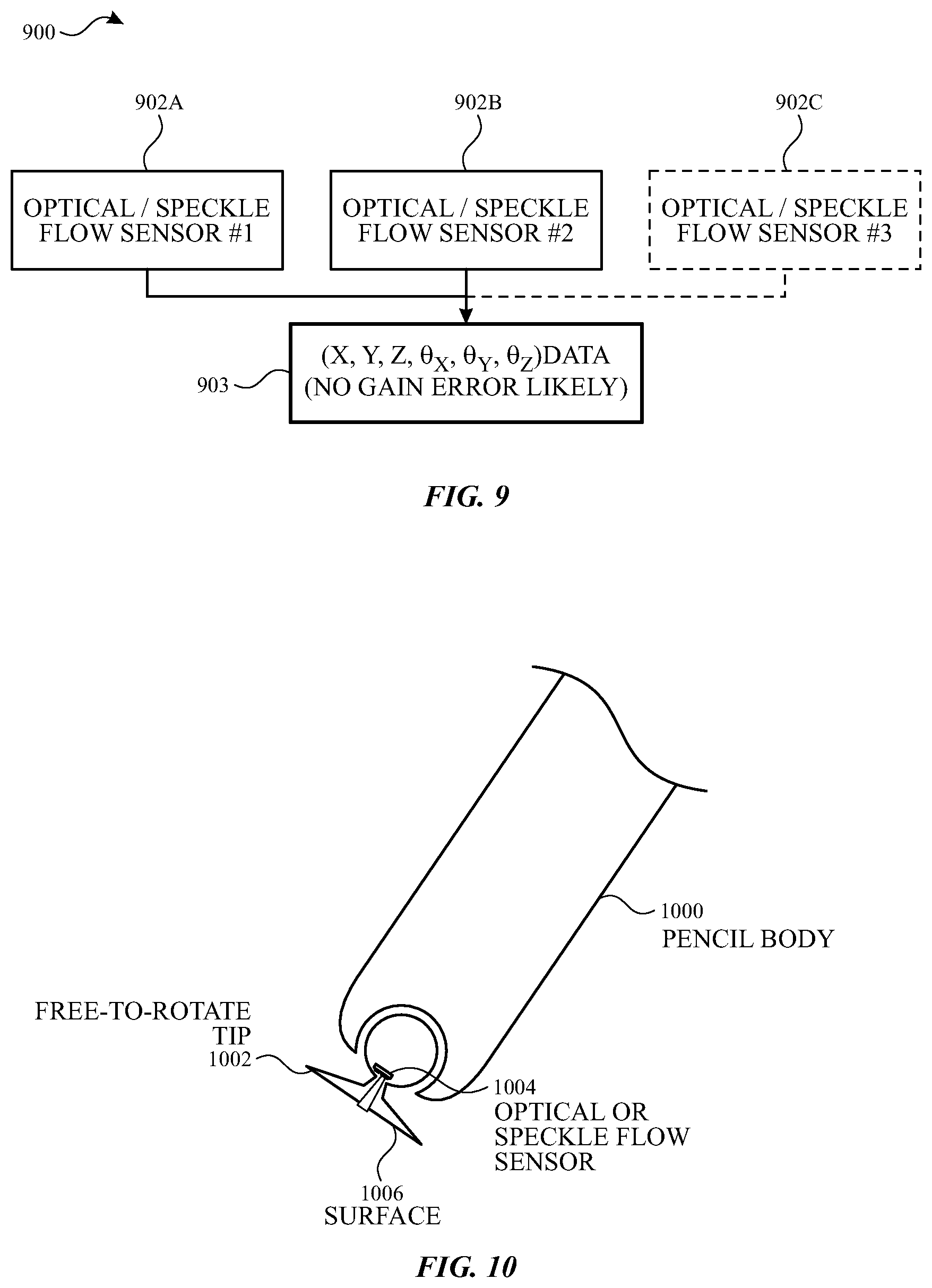 Patent US12353649 Figure 7 – Input device with optical sensors