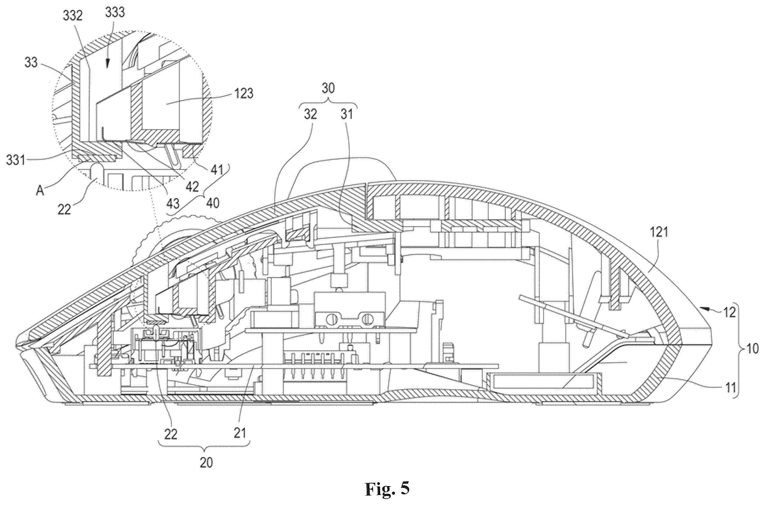 Patent US12353650 Figure 5 – Mouse structure