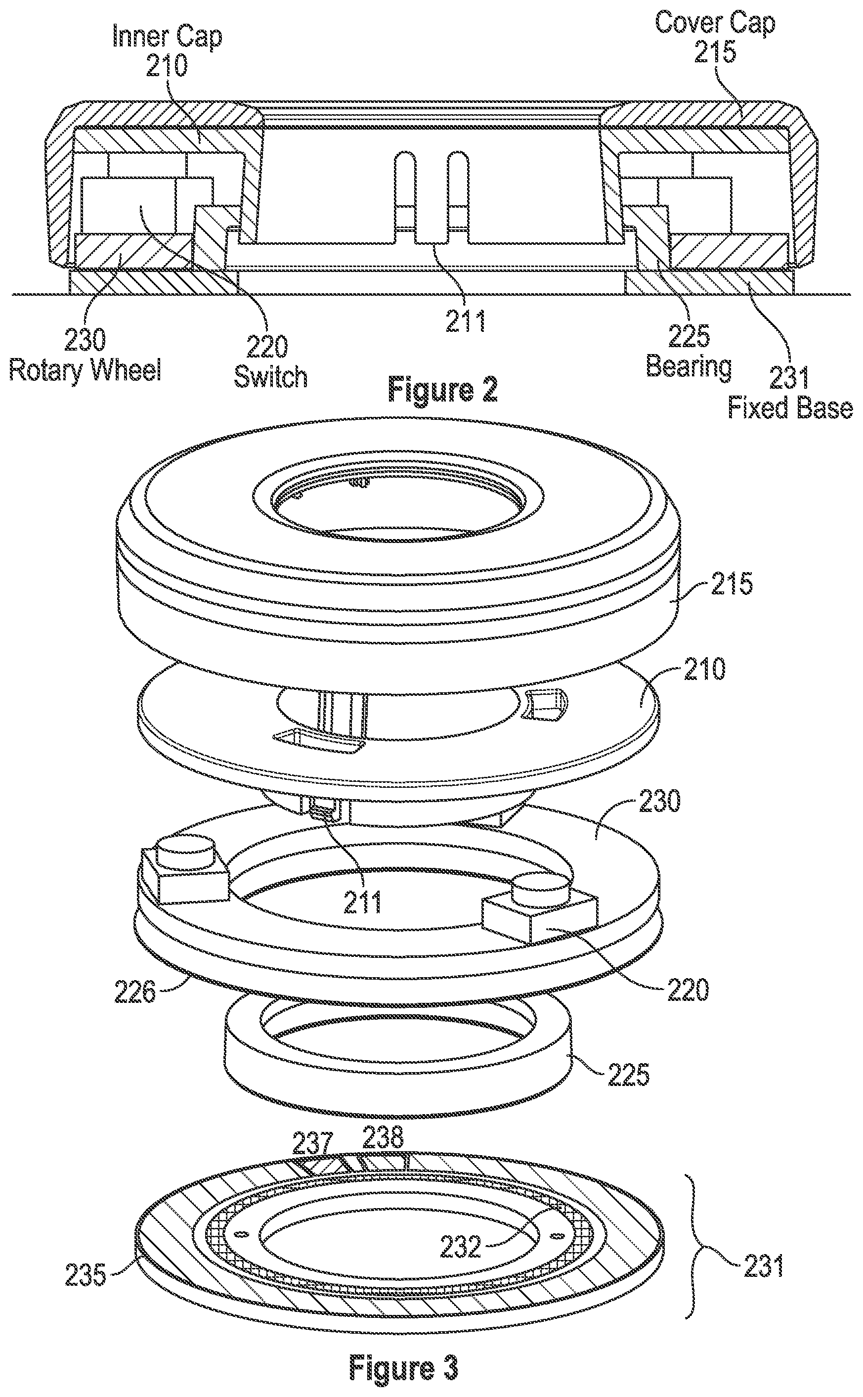 Patent US12353653 Figure 2 – Capacitive knob sensing system and method to detect initial states