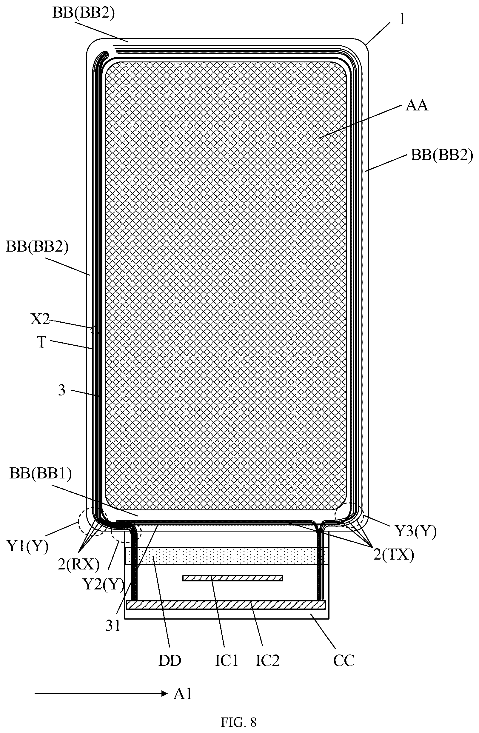 Patent US12353654 Figure 16 – Touch display panel and display device