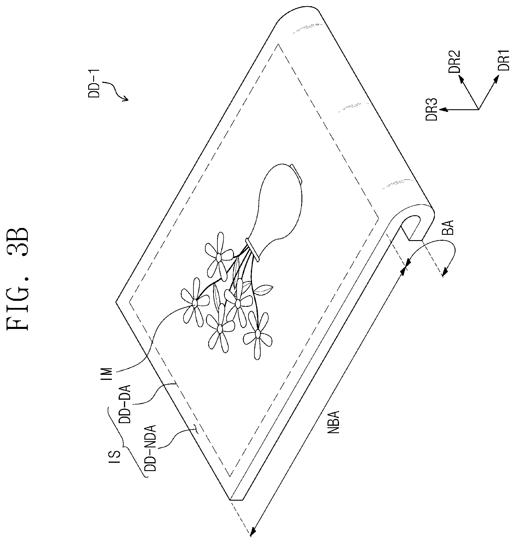 Patent US12353656 Figure 5 – Display device including a conductive portion covering an area in which clock signal lines and touch signal lines overlap