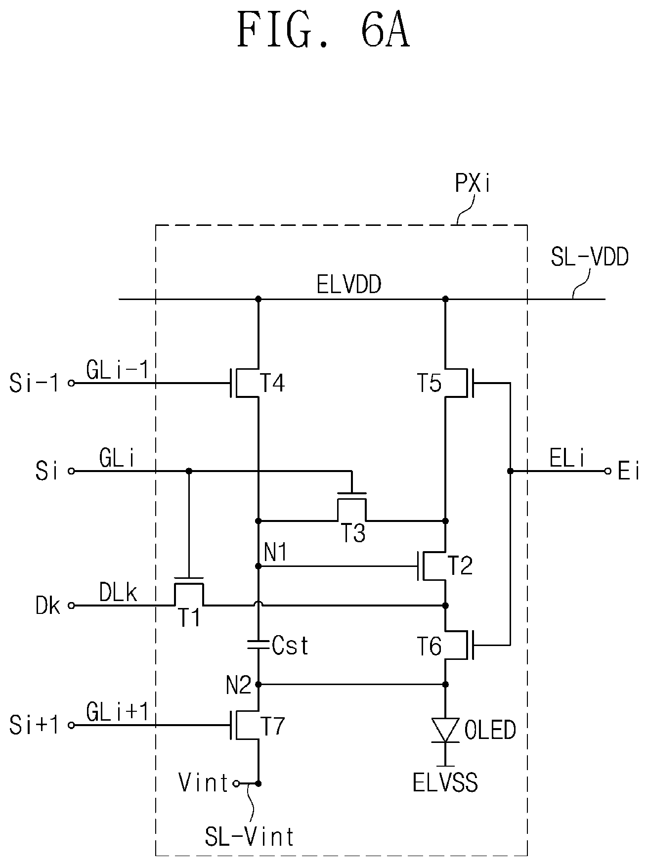 Patent US12353656 Figure 11 – Display device including a conductive portion covering an area in which clock signal lines and touch signal lines overlap