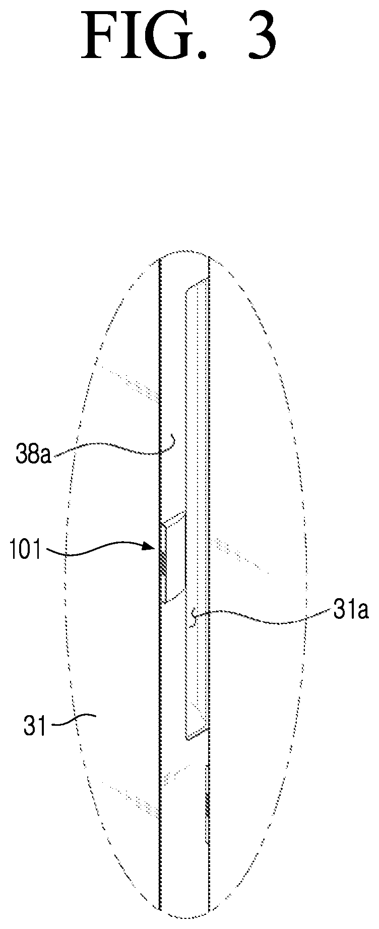 Patent US12353657 Figure 3 – Refrigerator including touch interface