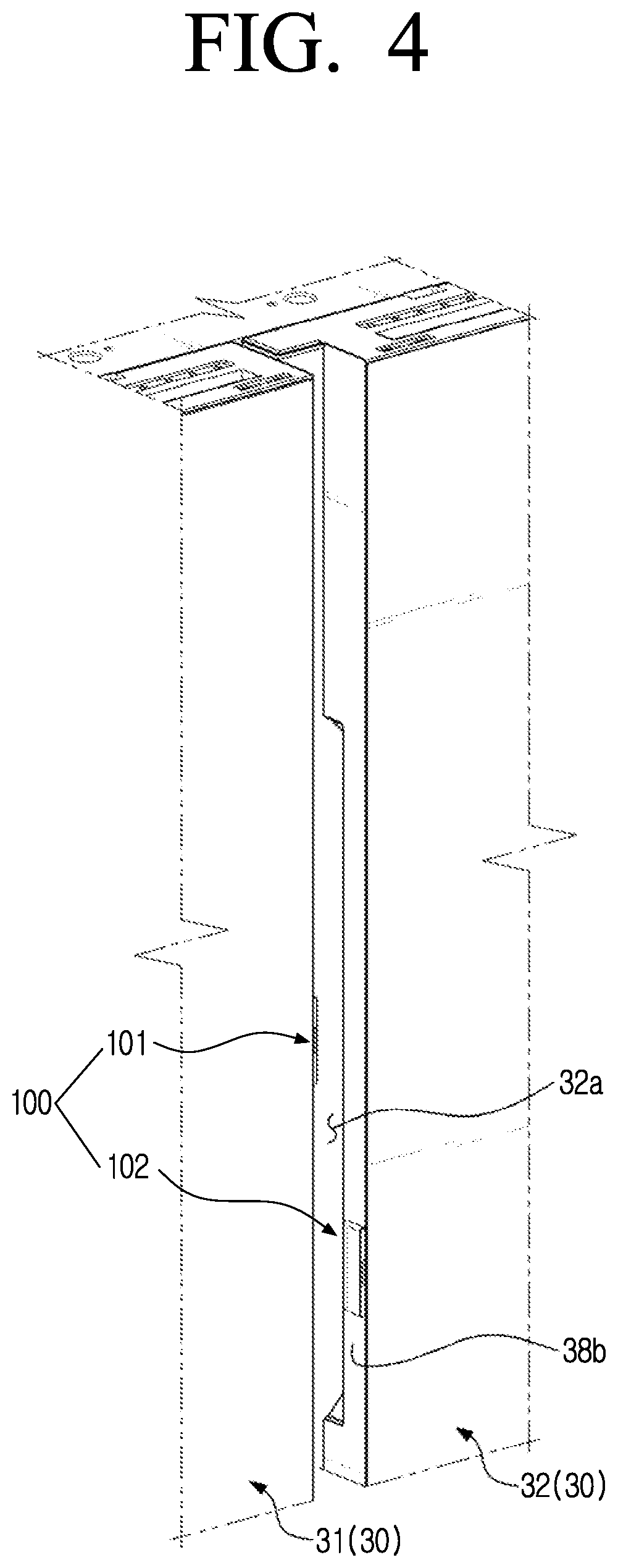 Patent US12353657 Figure 4 – Refrigerator including touch interface