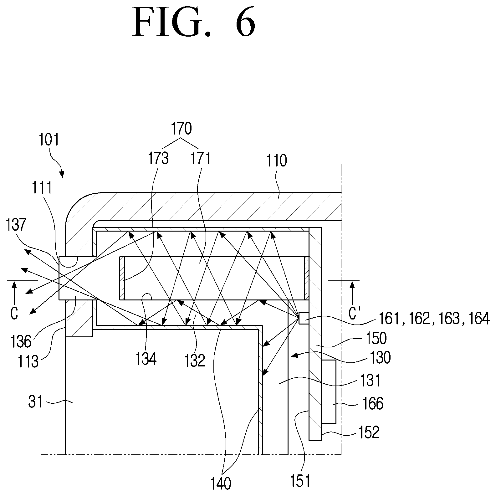 Patent US12353657 Figure 6 – Refrigerator including touch interface
