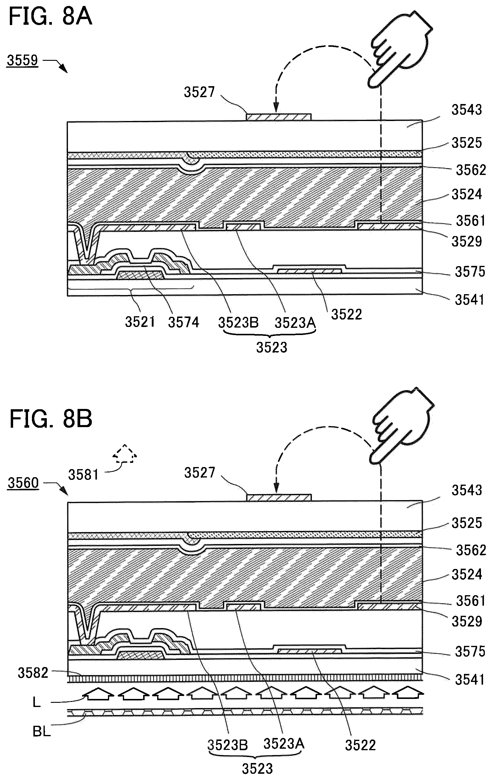Patent US12353658 Figure 8 – Input/output panel, input/output device, and semiconductor device