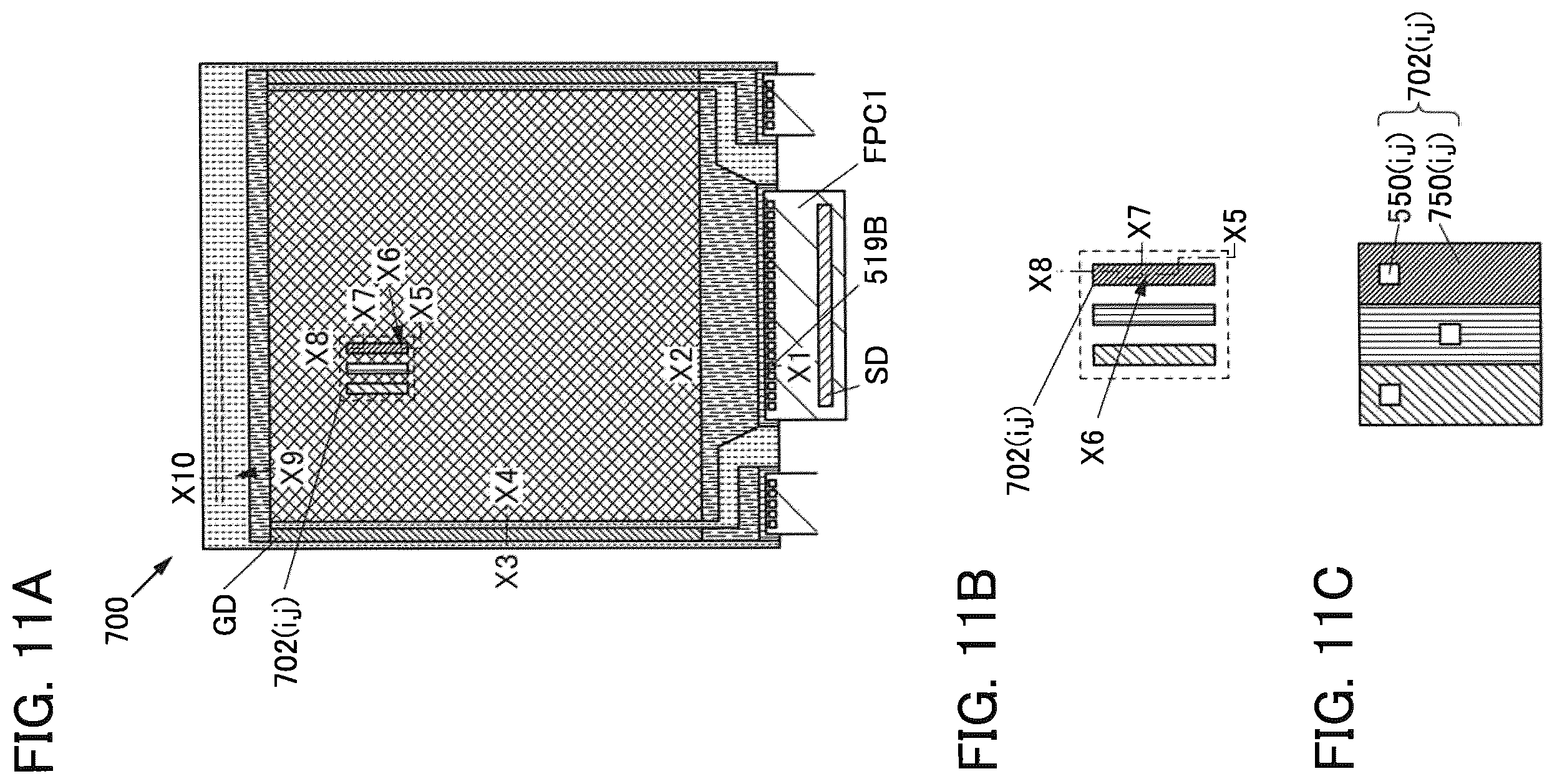 Patent US12353658 Figure 11 – Input/output panel, input/output device, and semiconductor device