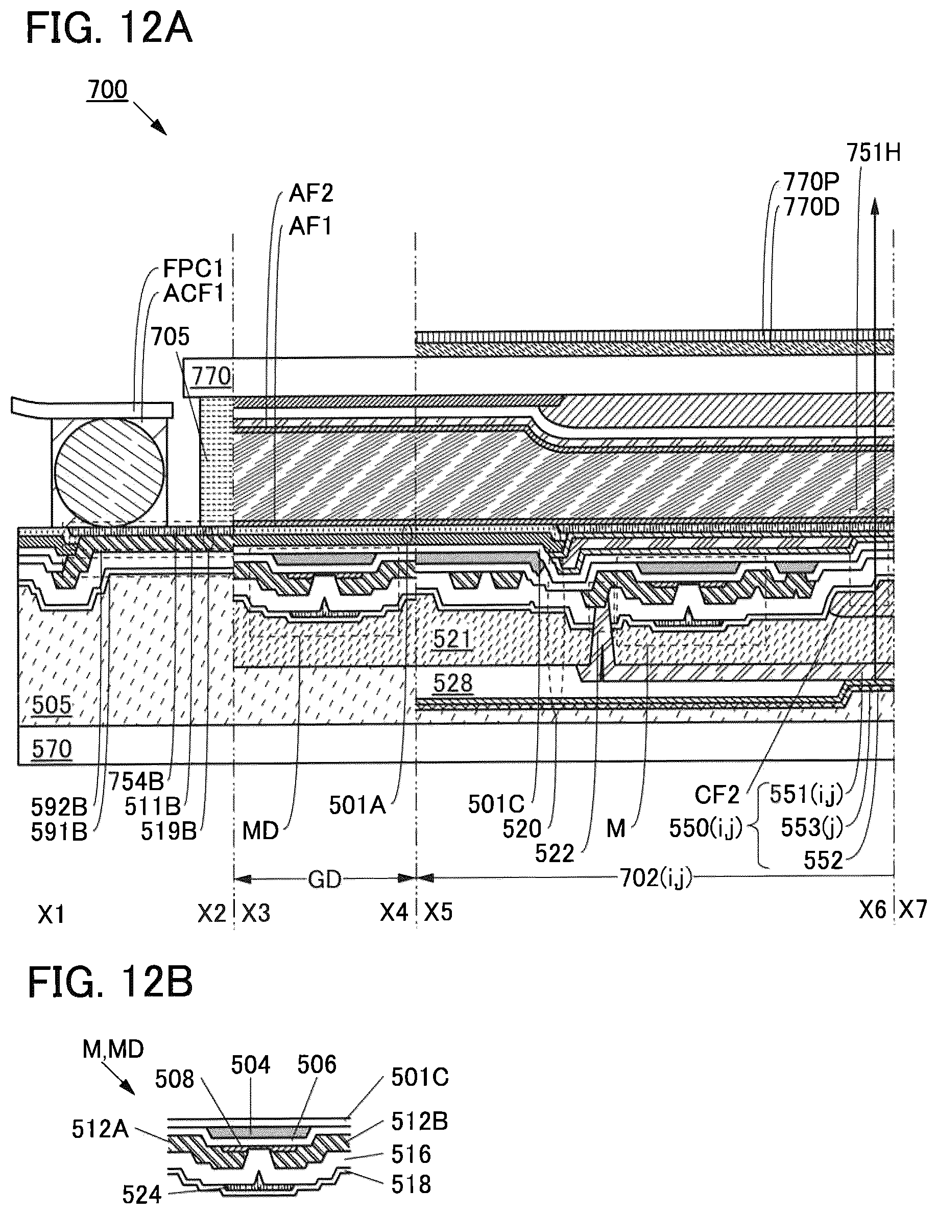 Patent US12353658 Figure 12 – Input/output panel, input/output device, and semiconductor device