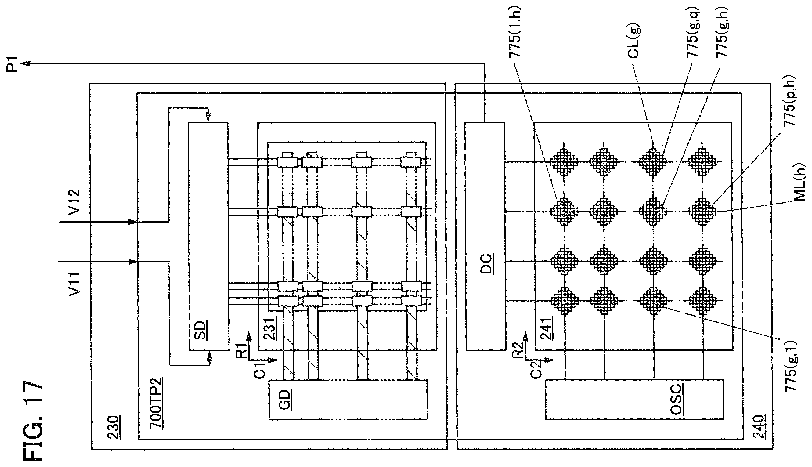 Patent US12353658 Figure 17 – Input/output panel, input/output device, and semiconductor device