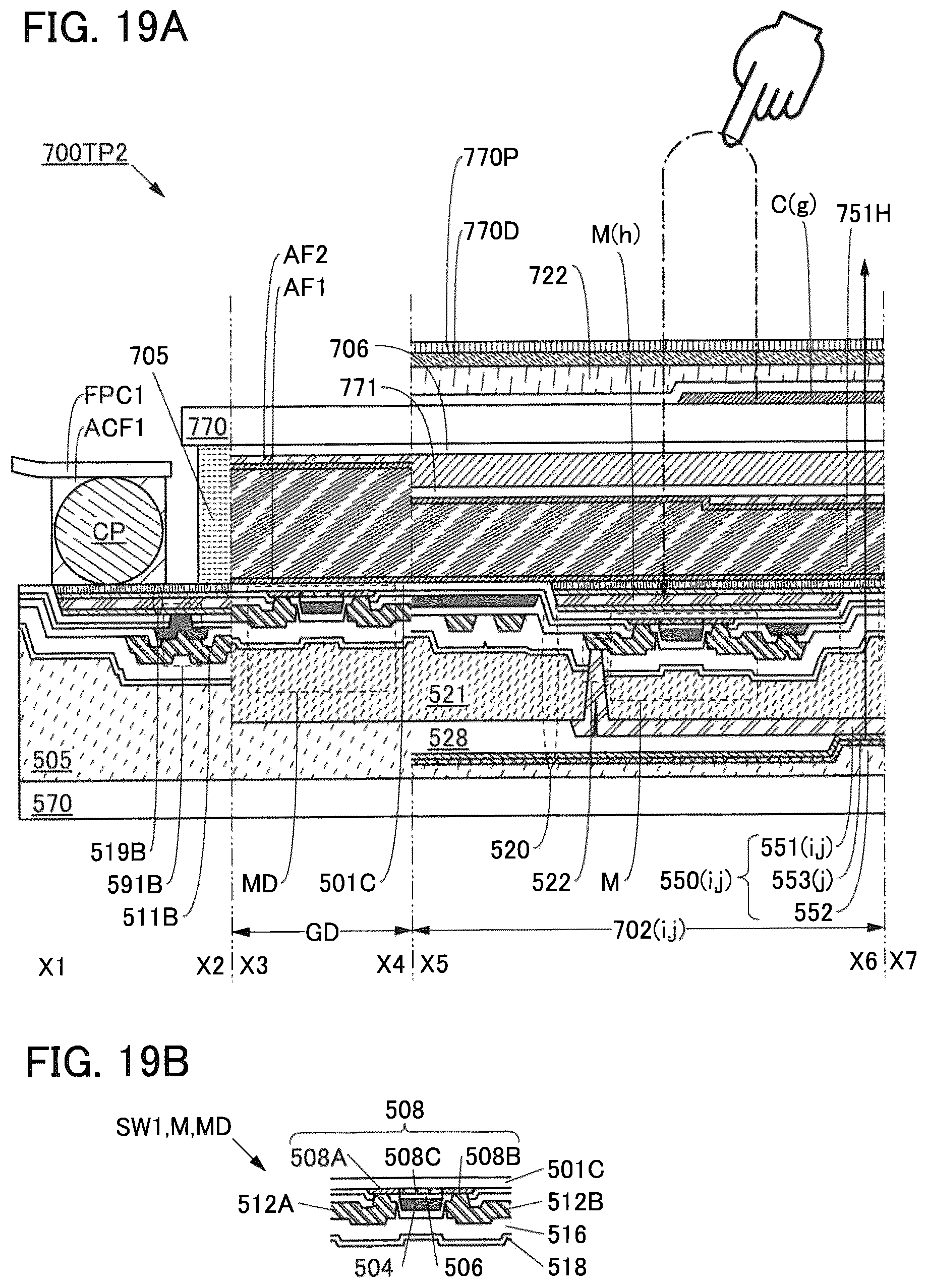 Patent US12353658 Figure 19 – Input/output panel, input/output device, and semiconductor device