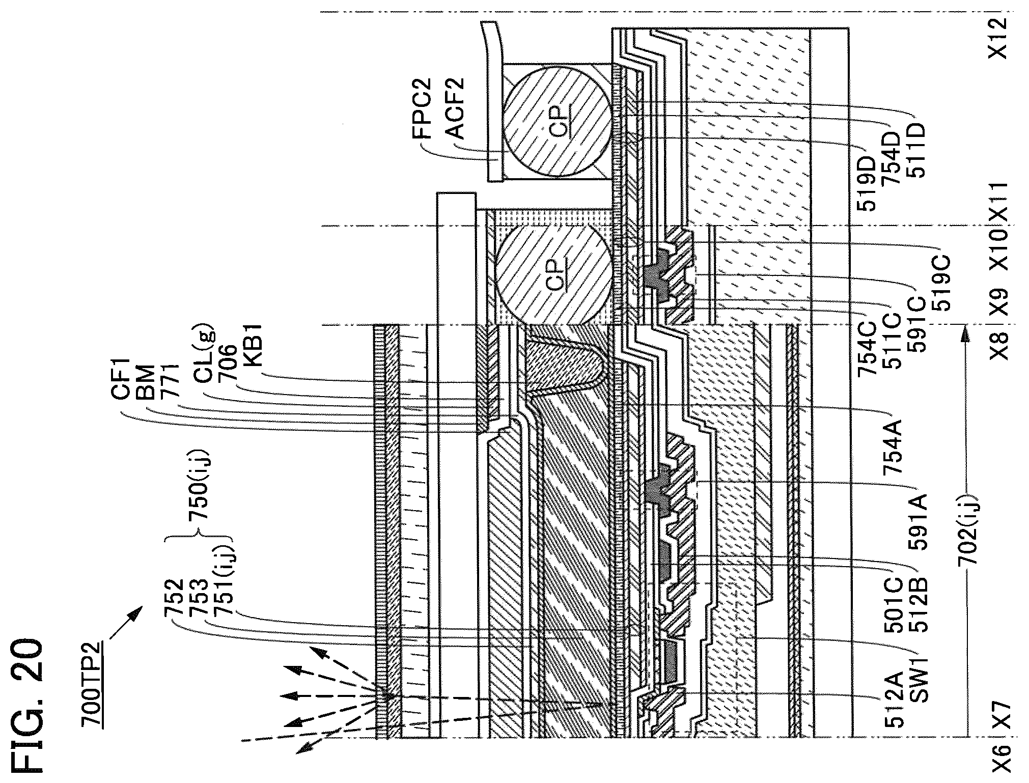 Patent US12353658 Figure 20 – Input/output panel, input/output device, and semiconductor device