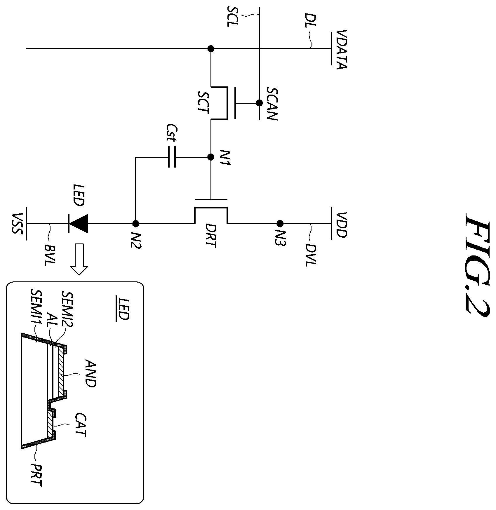 Patent US12353659 Figure 2 – Touch display device and touch display panel