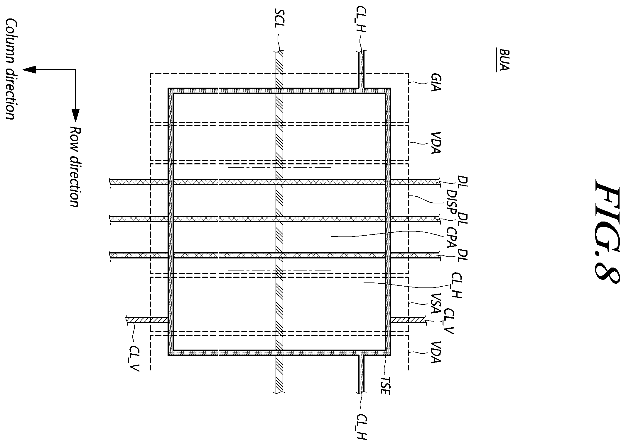 Patent US12353659 Figure 8 – Touch display device and touch display panel