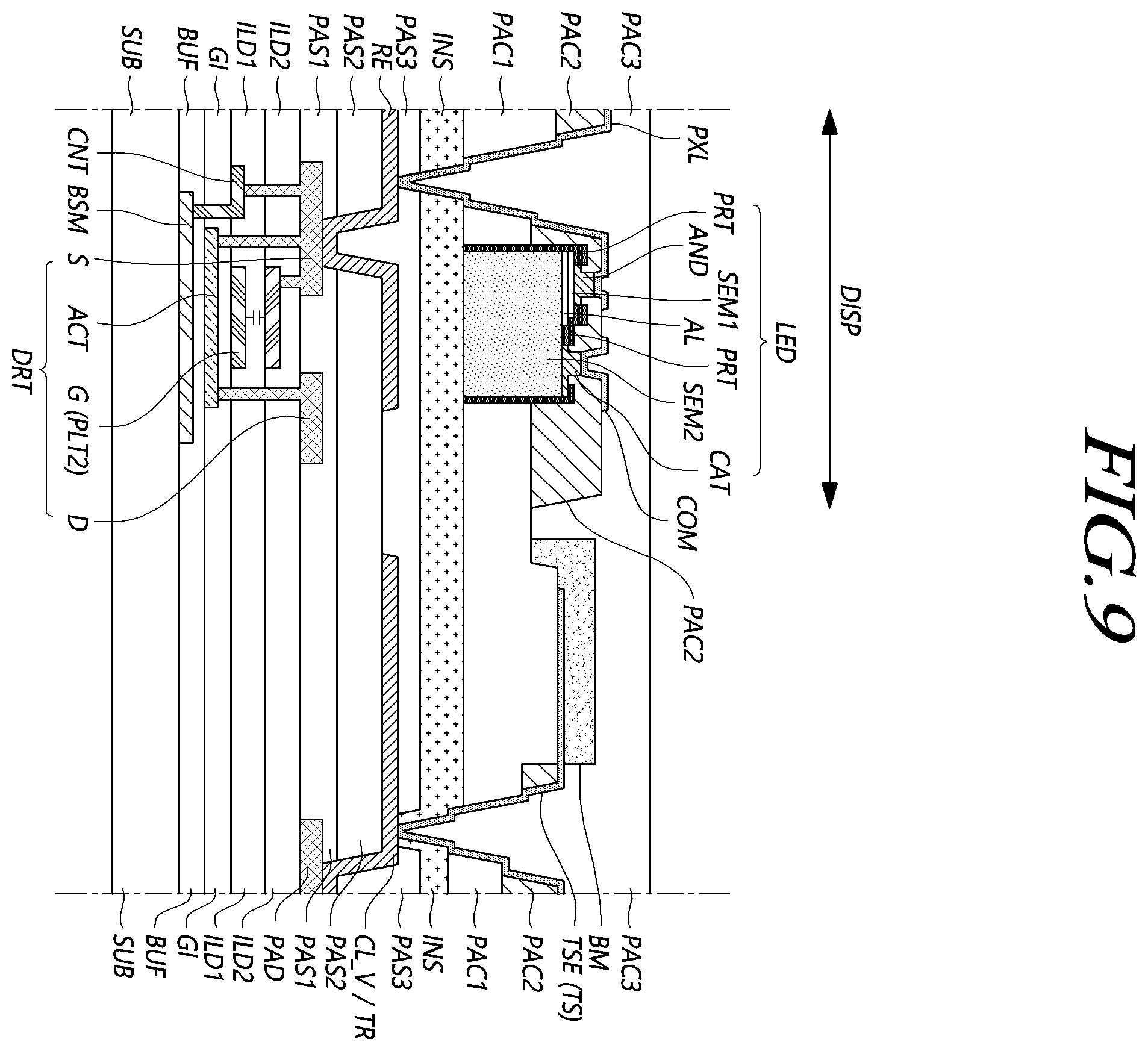 Patent US12353659 Figure 9 – Touch display device and touch display panel