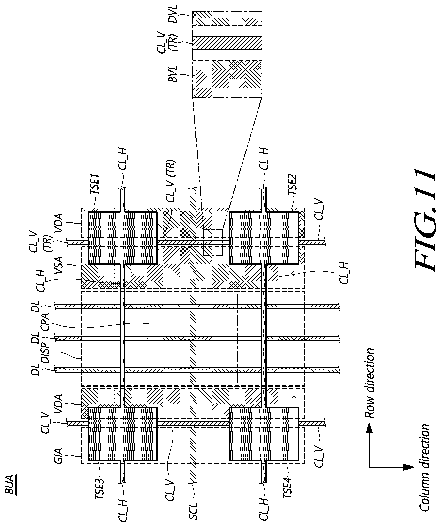 Patent US12353659 Figure 11 – Touch display device and touch display panel
