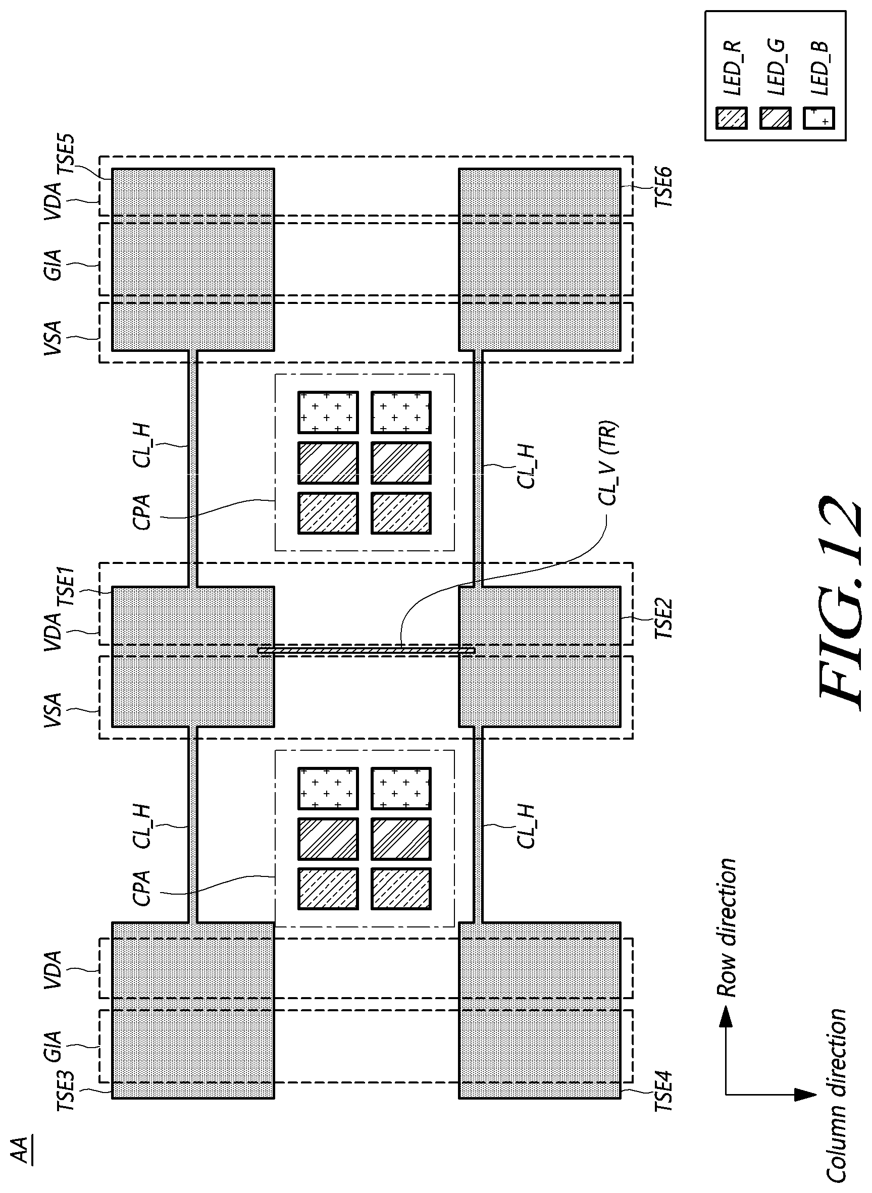 Patent US12353659 Figure 12 – Touch display device and touch display panel