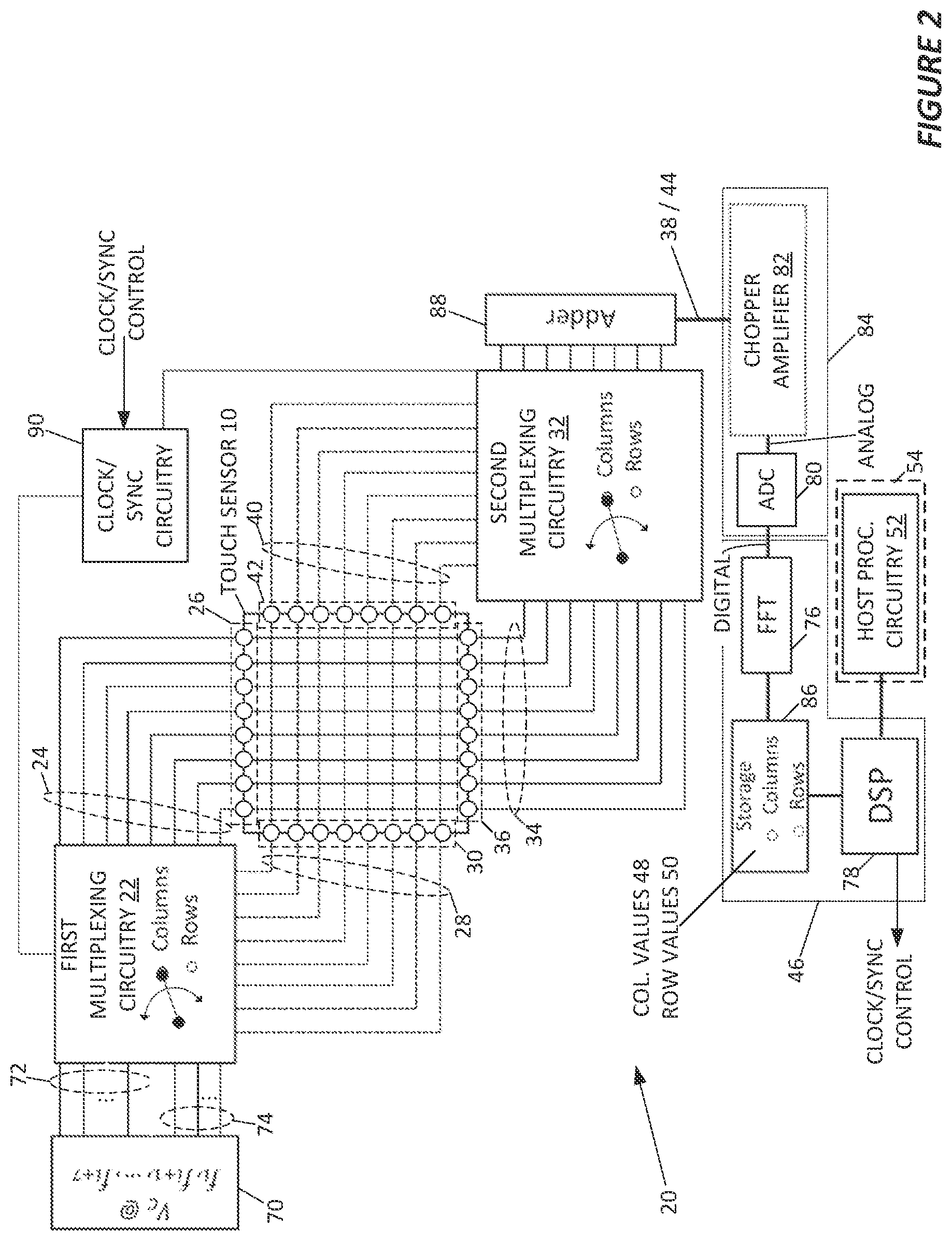 Patent US12353660 Figure 2 – Method and apparatus for interfacing with a touch sensor