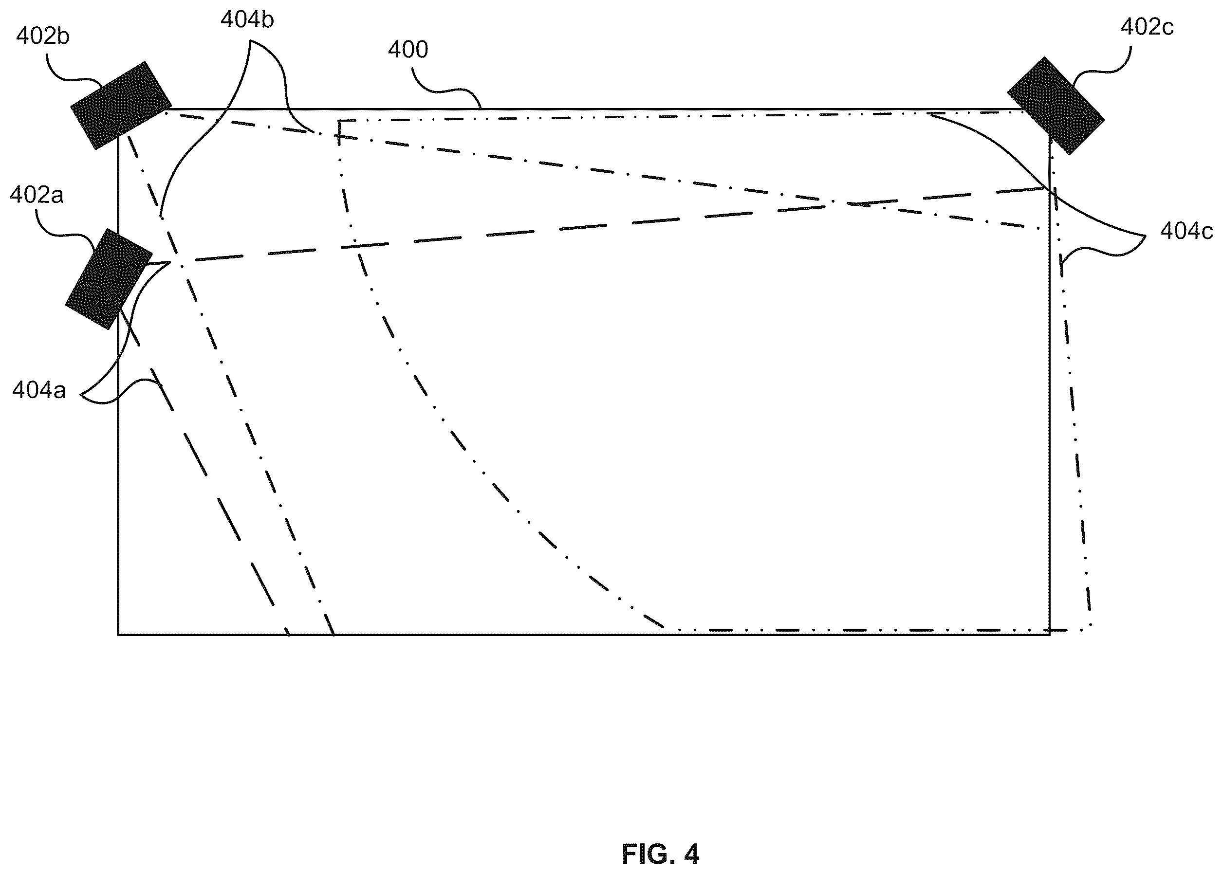 Patent US12353664 Figure 4 – Registering selections of graphical elements on electronic displays using time-of-flight sensors
