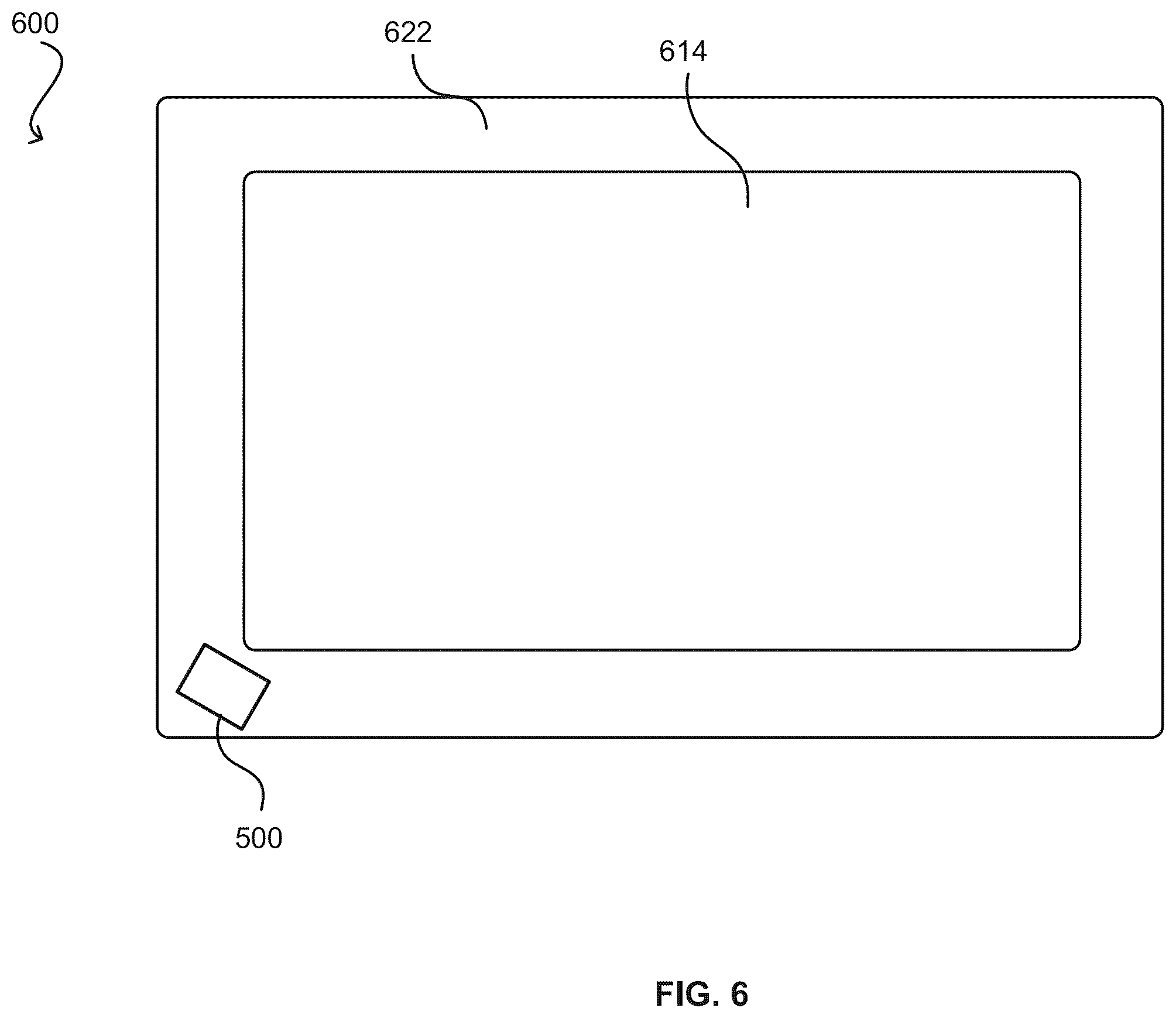 Patent US12353664 Figure 6 – Registering selections of graphical elements on electronic displays using time-of-flight sensors