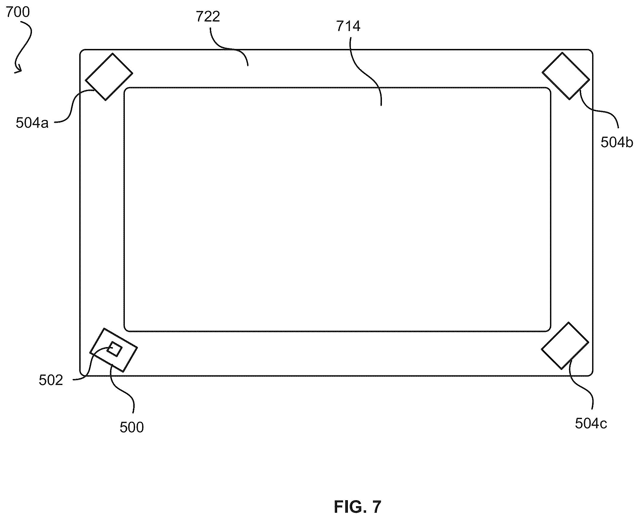 Patent US12353664 Figure 7 – Registering selections of graphical elements on electronic displays using time-of-flight sensors