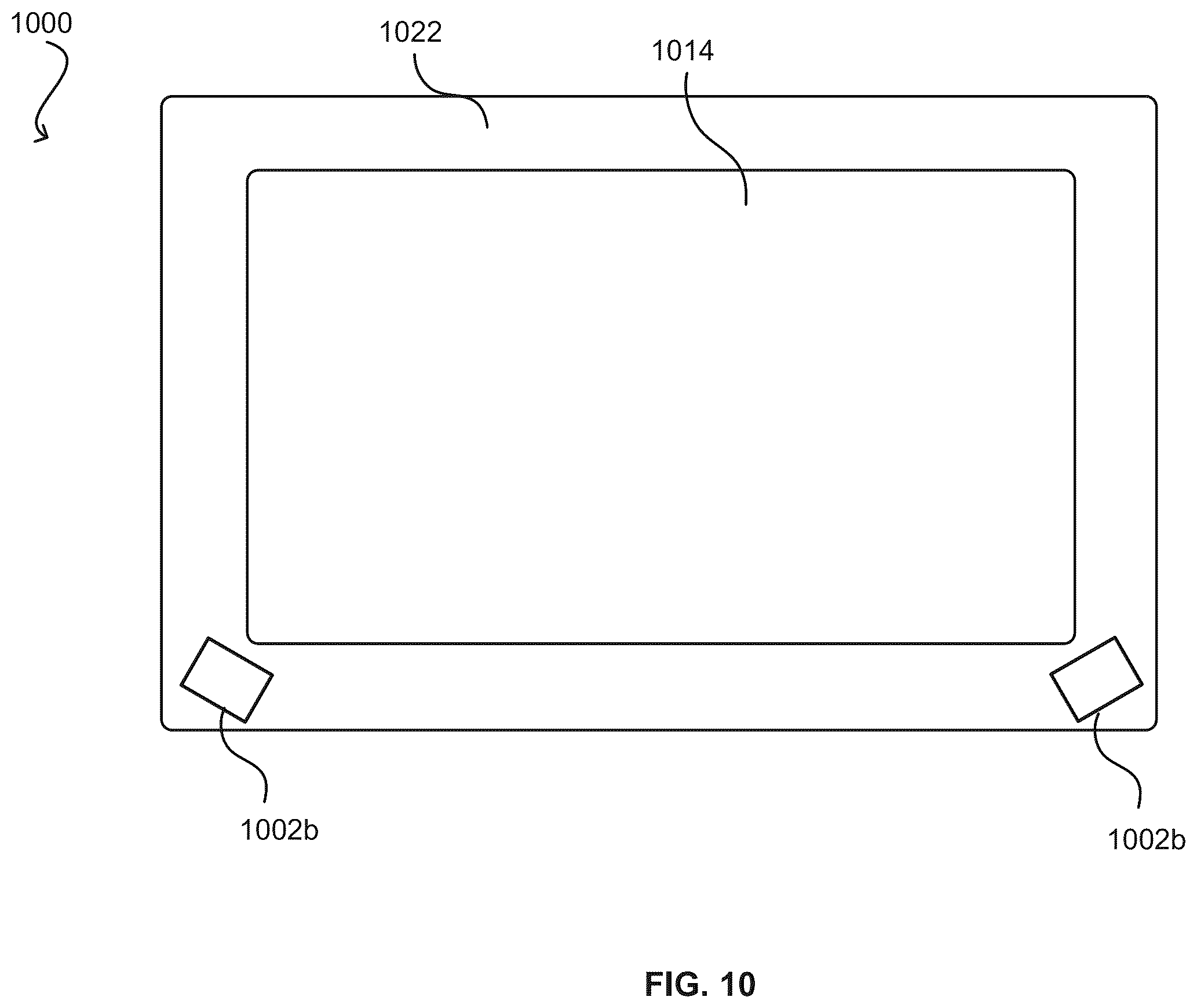 Patent US12353664 Figure 10 – Registering selections of graphical elements on electronic displays using time-of-flight sensors