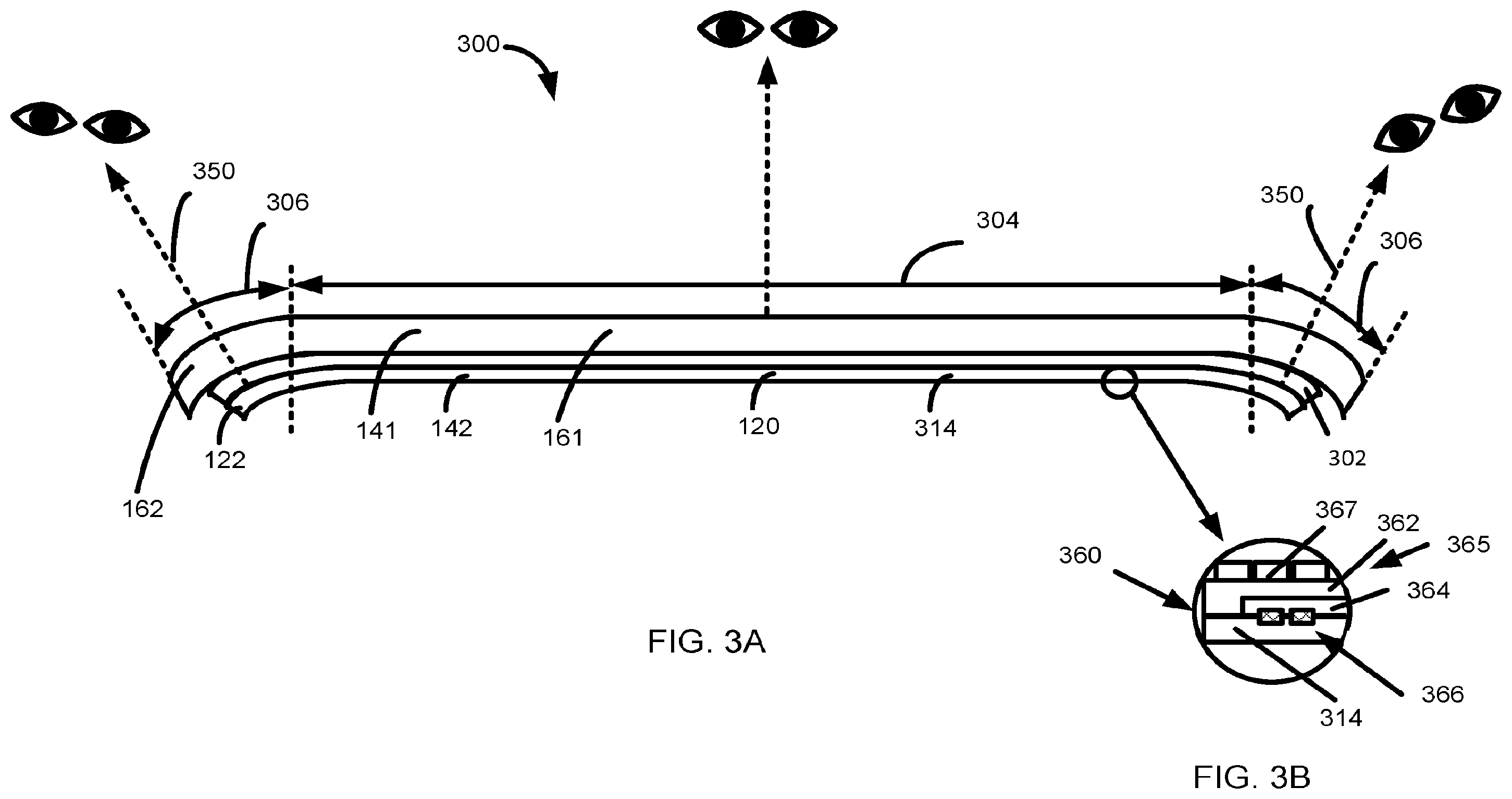 Patent US12353666 Figure 3 – Bezel enabled touchable OLED display for wearables