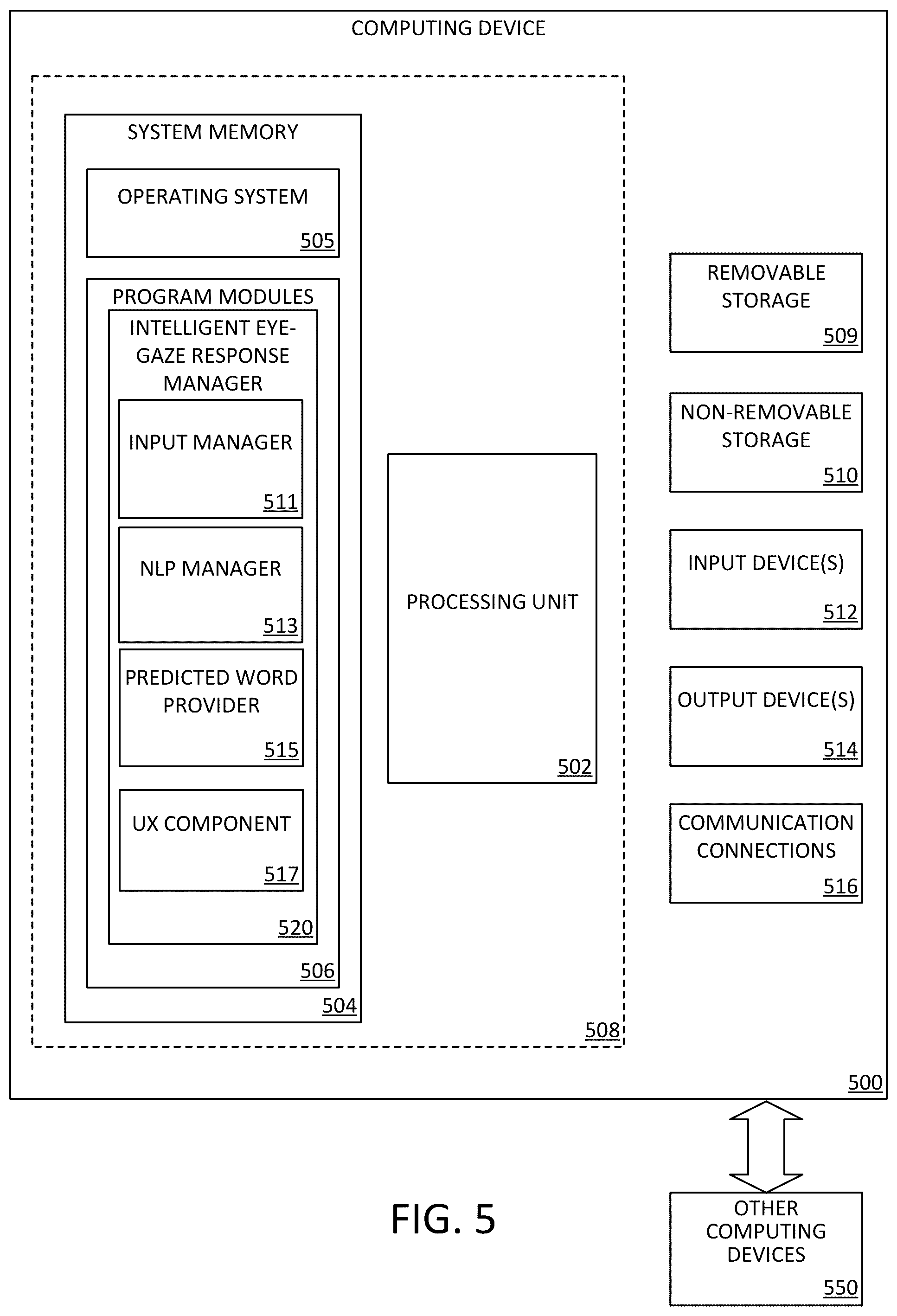 Patent US12353670 Figure 7 – Intelligent response using eye gaze