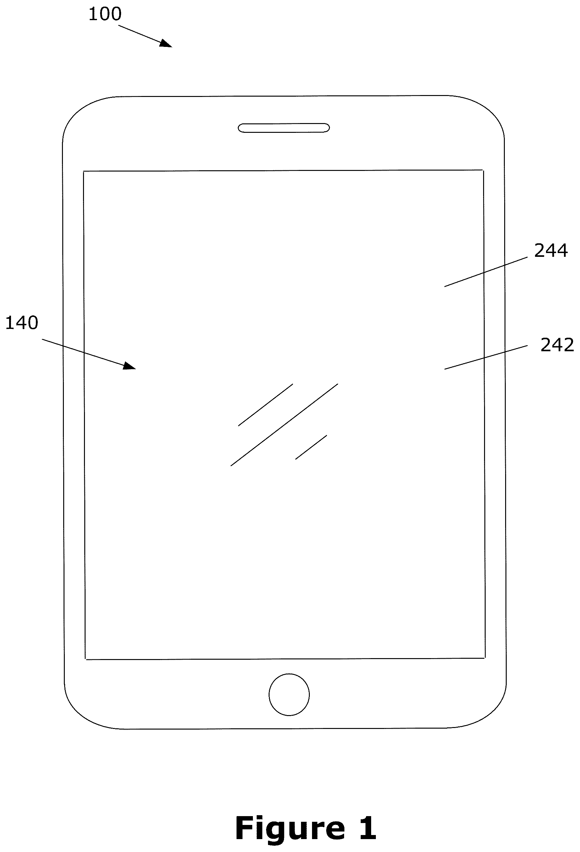 Patent US12353671 — Virtual mouse for electronic touchscreen display — Figure 1
