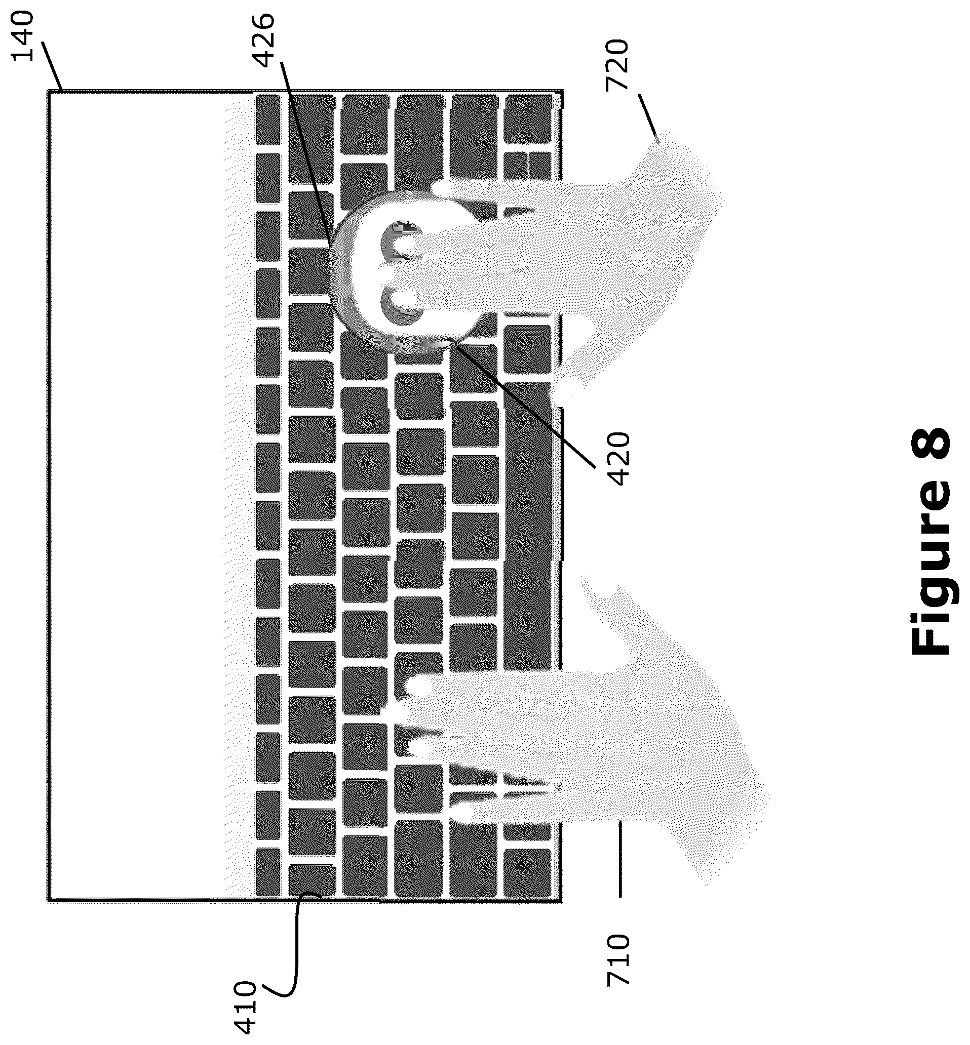 Patent US12353671 Figure 8 – Virtual mouse for electronic touchscreen display