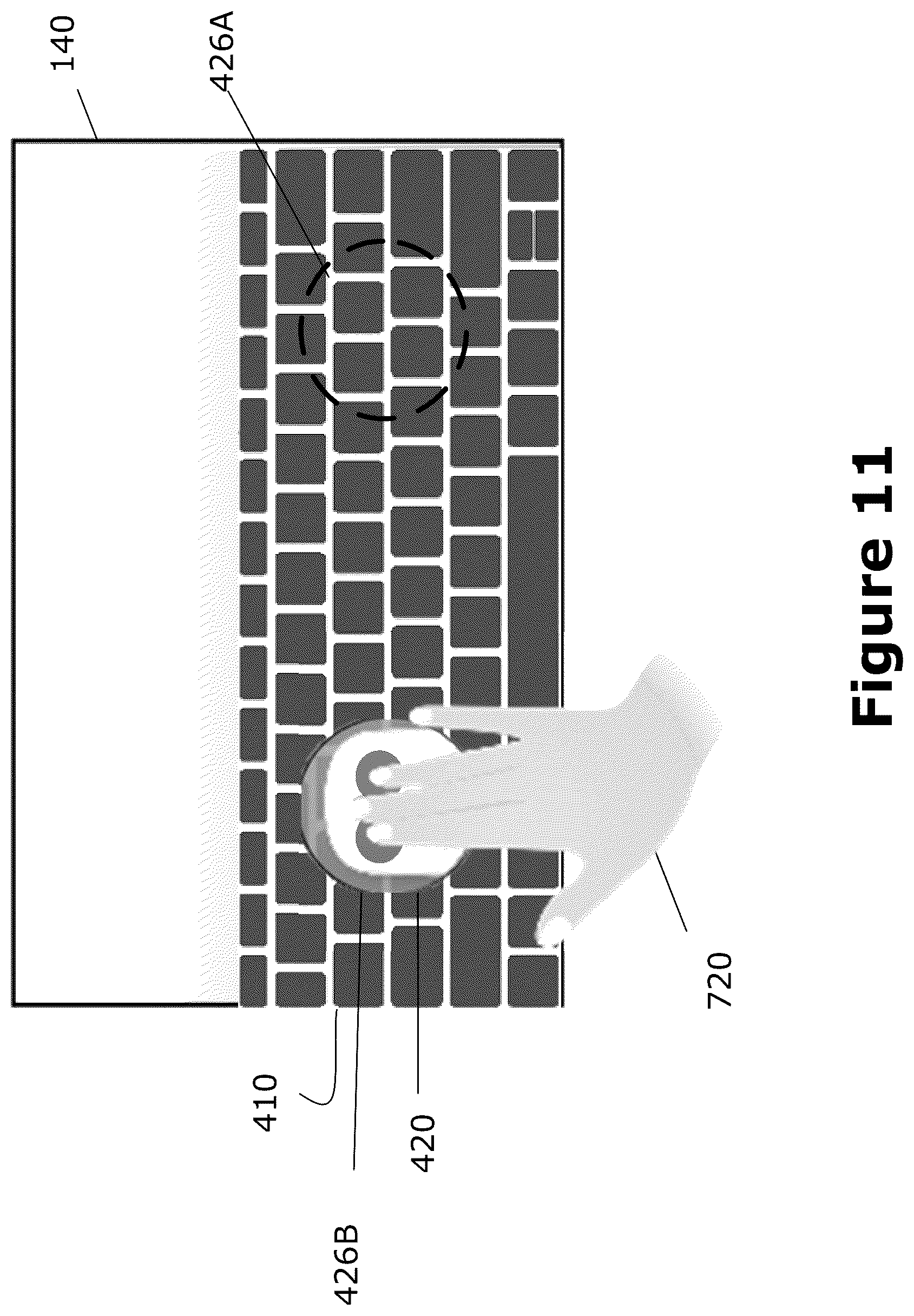 Patent US12353671 Figure 11 – Virtual mouse for electronic touchscreen display