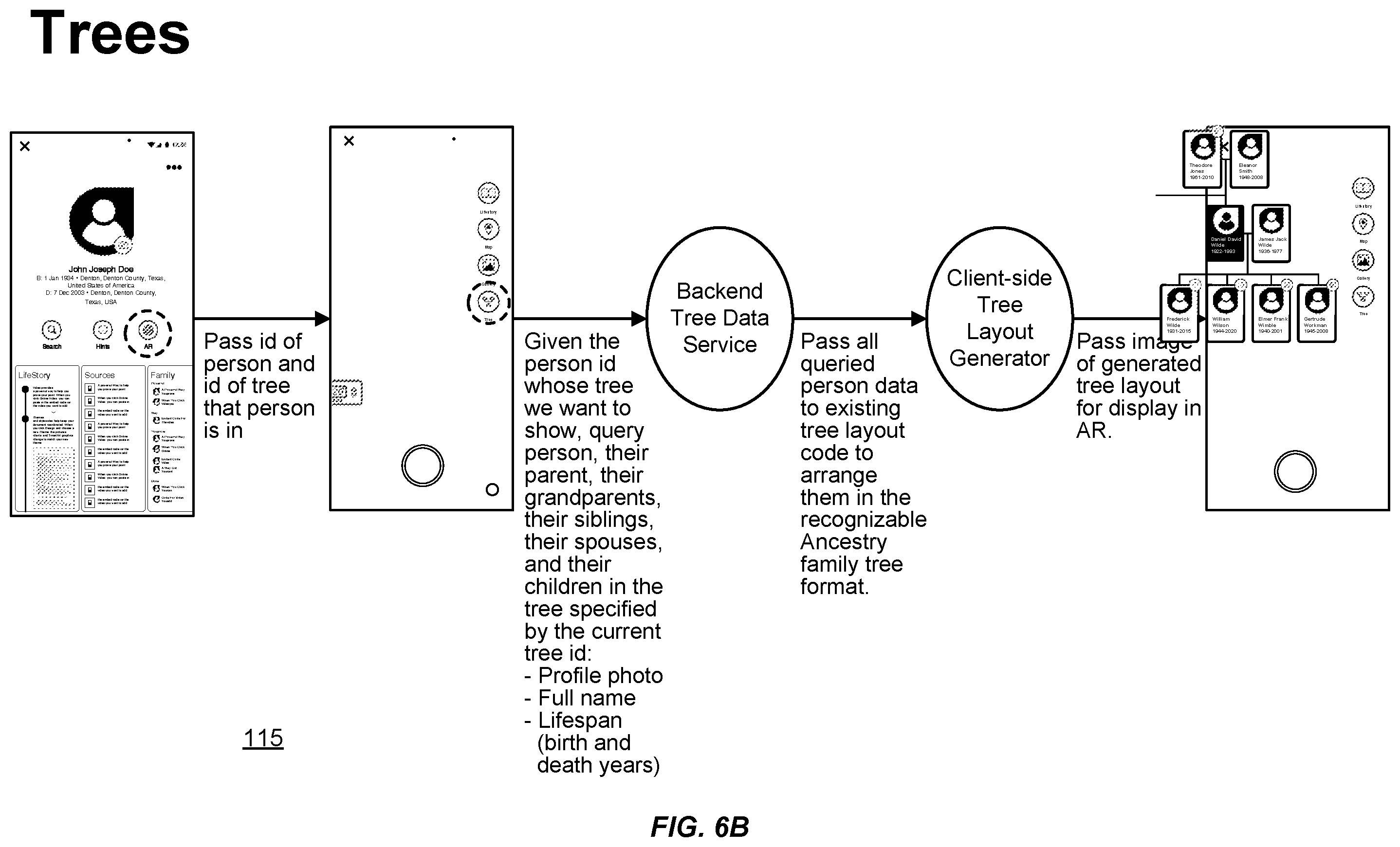 Patent US12353674 Figure 12 – Artificial reality family history experience