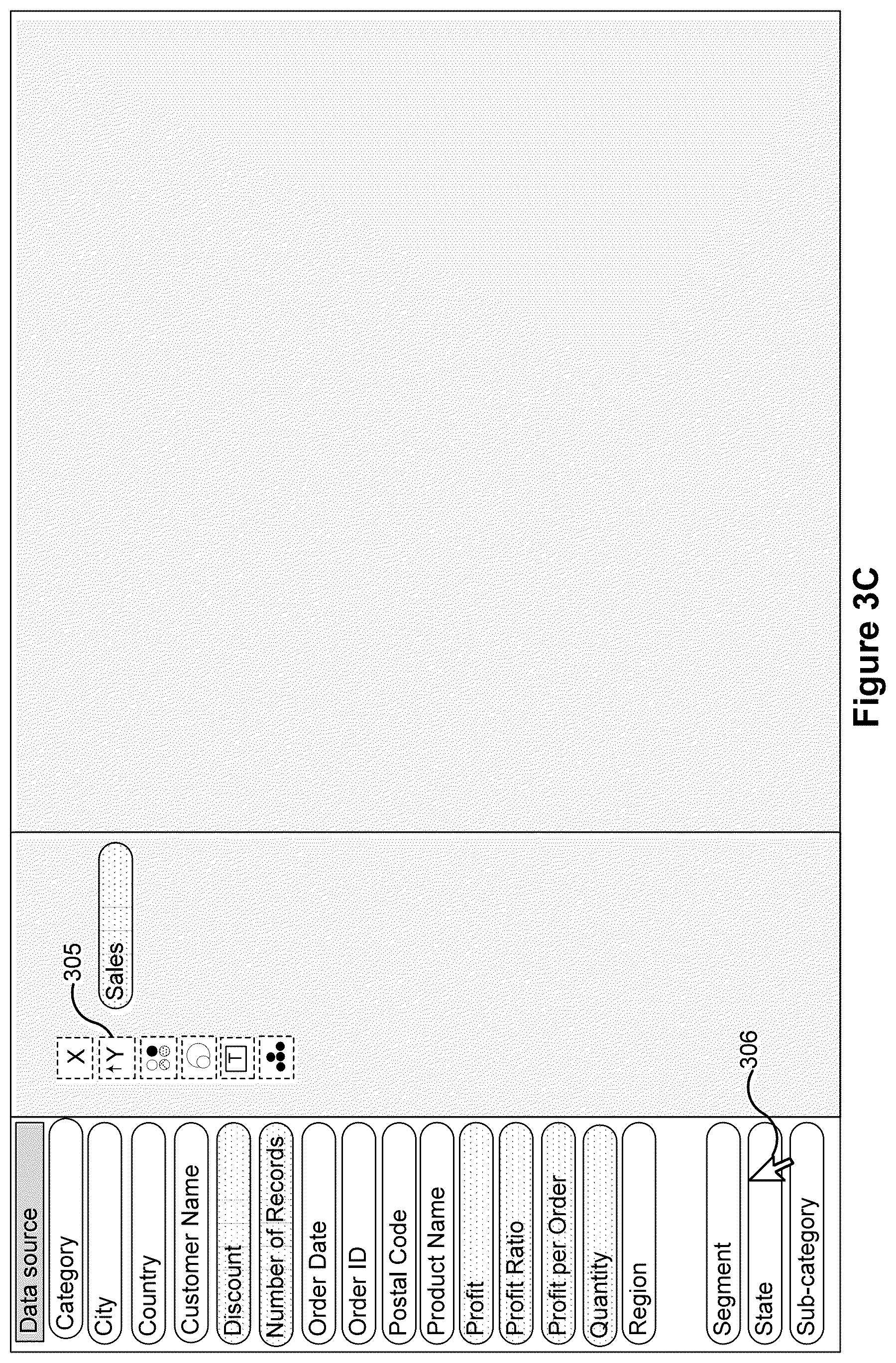 Patent US12353675 Figure 5 – Data analysis platform with animation for rendering graphical representations of data