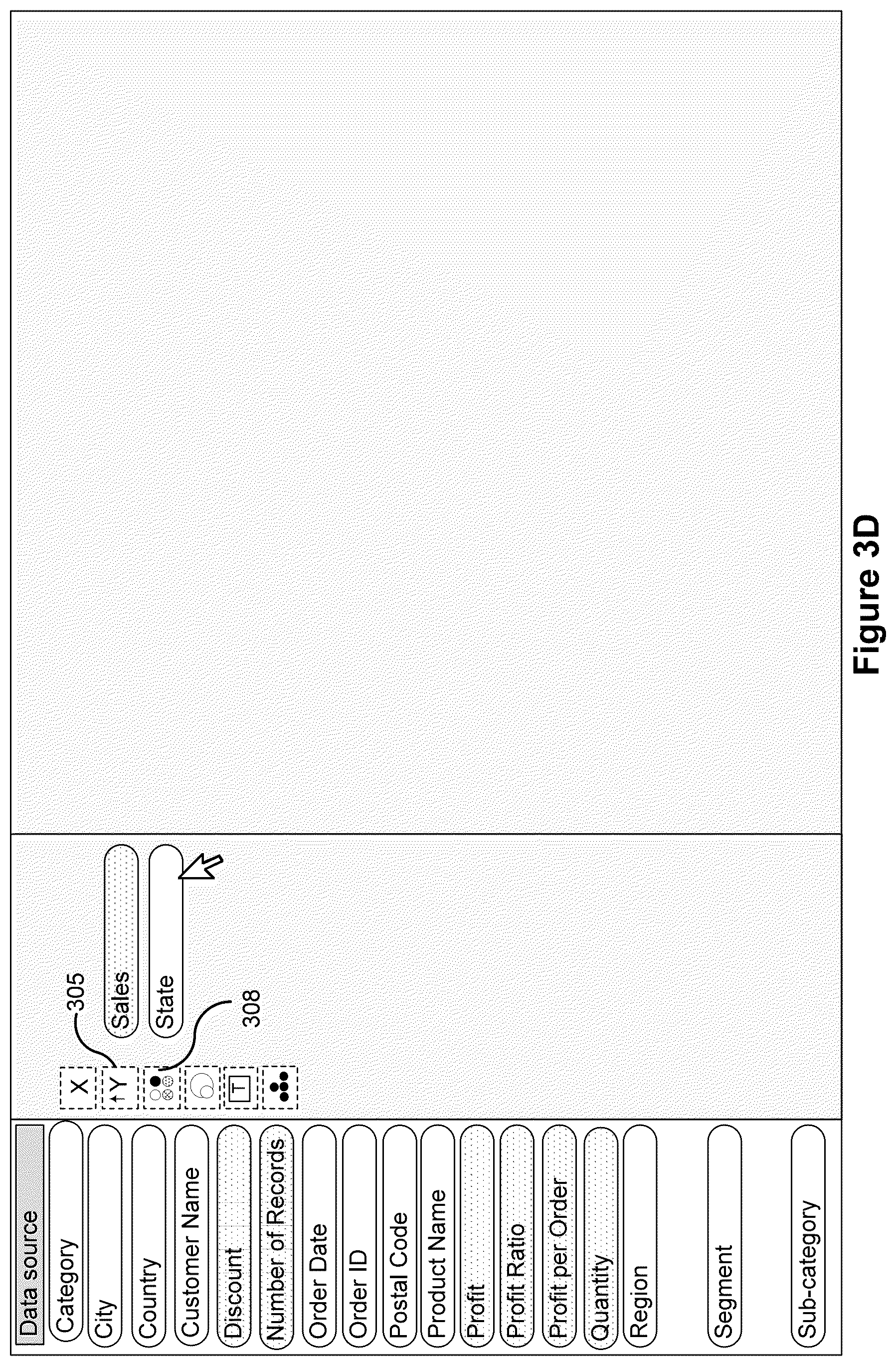 Patent US12353675 Figure 6 – Data analysis platform with animation for rendering graphical representations of data