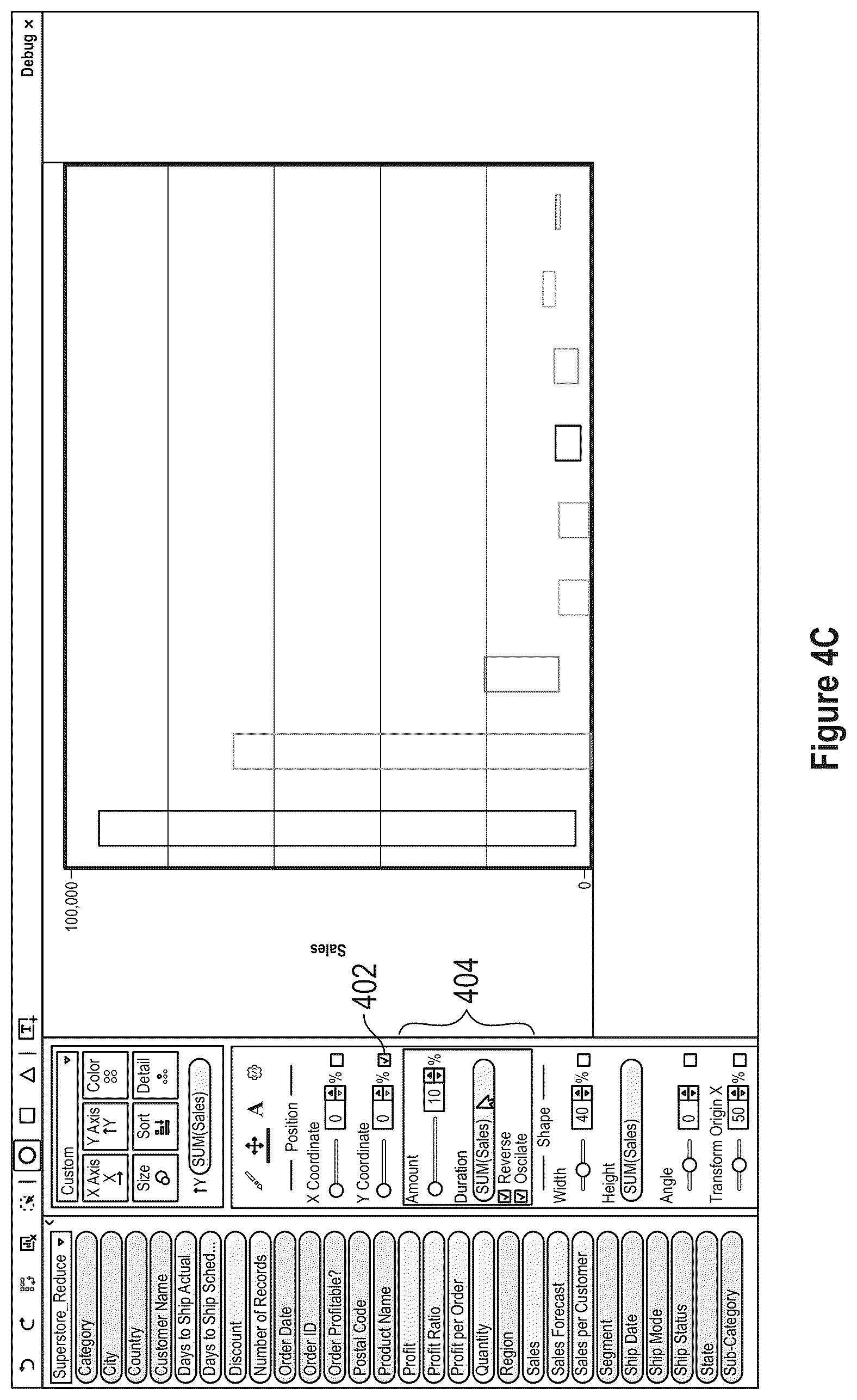 Patent US12353675 Figure 19 – Data analysis platform with animation for rendering graphical representations of data