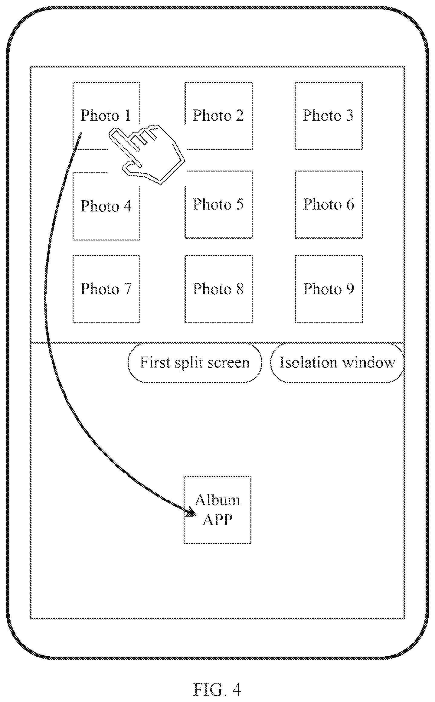 Patent US12353676 Figure 4 – Data isolation method and electronic device
