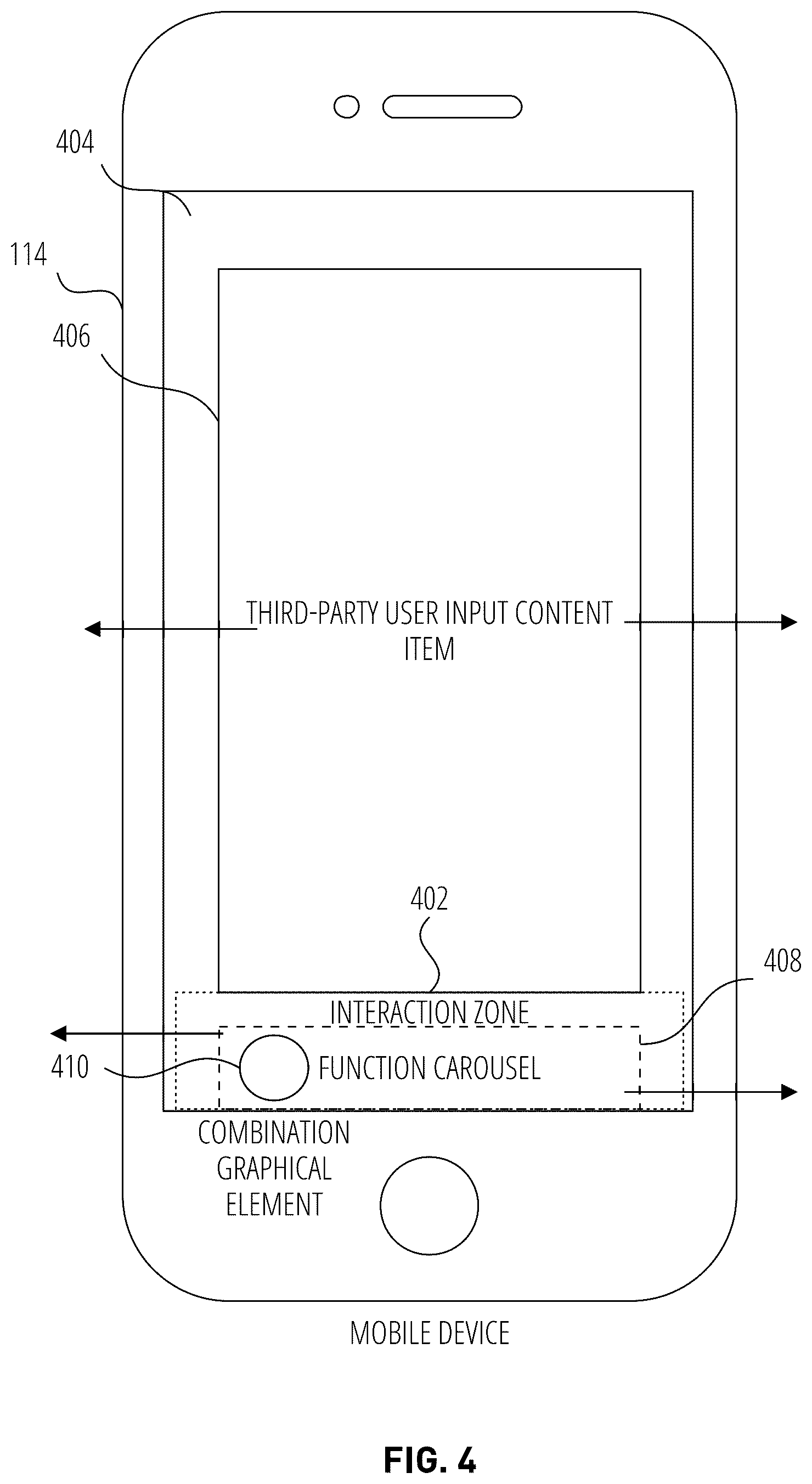 Patent US12353687 Figure 4 – Content collections linked to a base item