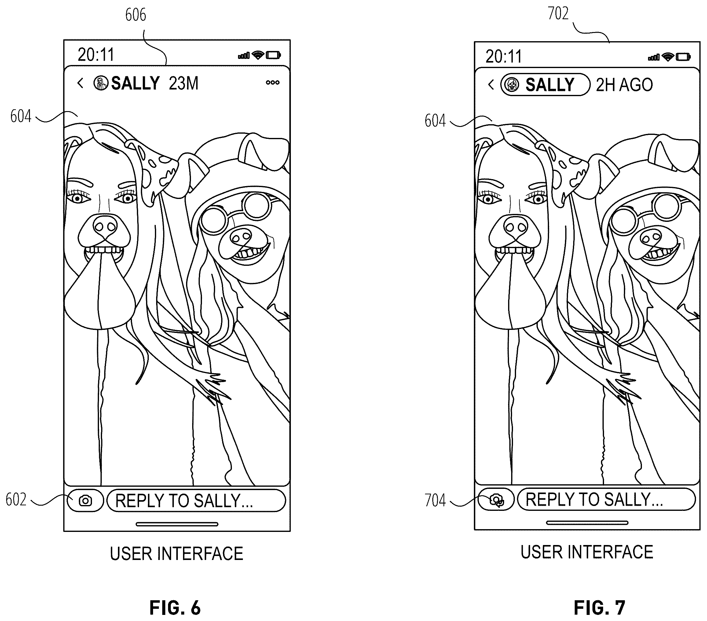 Patent US12353687 Figure 6 – Content collections linked to a base item