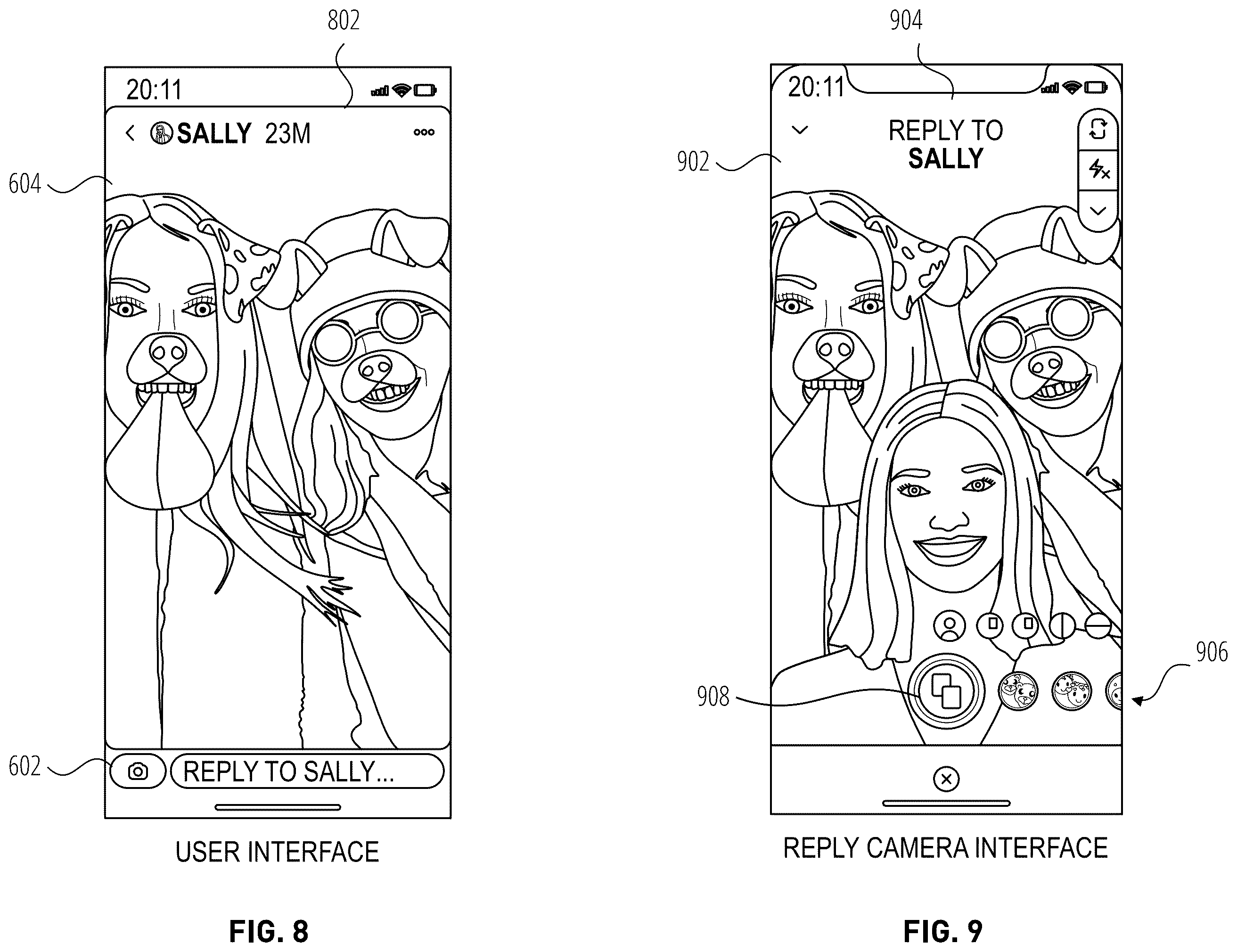 Patent US12353687 Figure 7 – Content collections linked to a base item