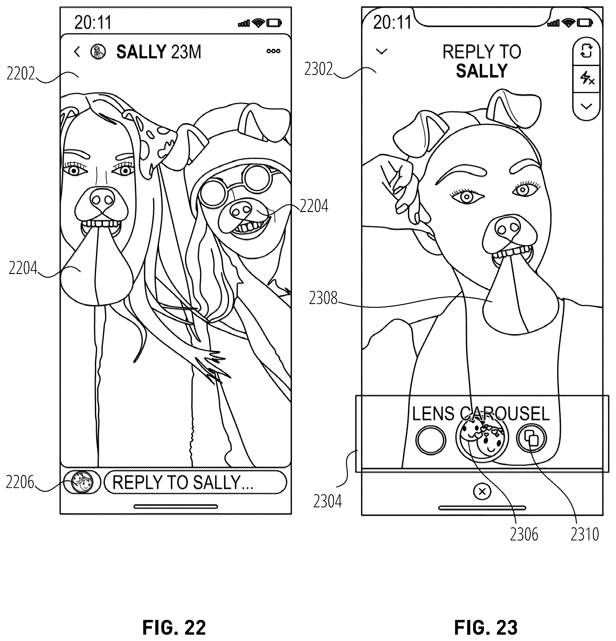 Patent US12353687 Figure 15 – Content collections linked to a base item