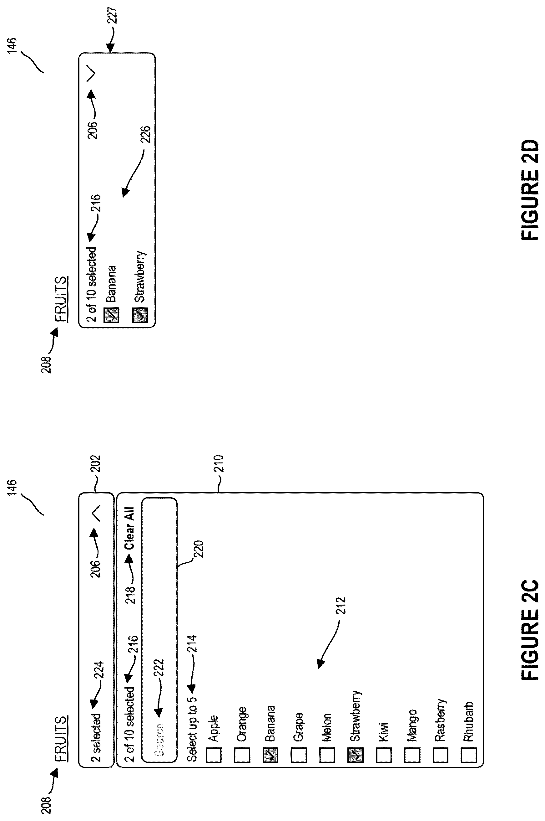 Patent US12353694 Figure 3 – Screen-reader accessible multiselect user interface component with dynamic state announcements