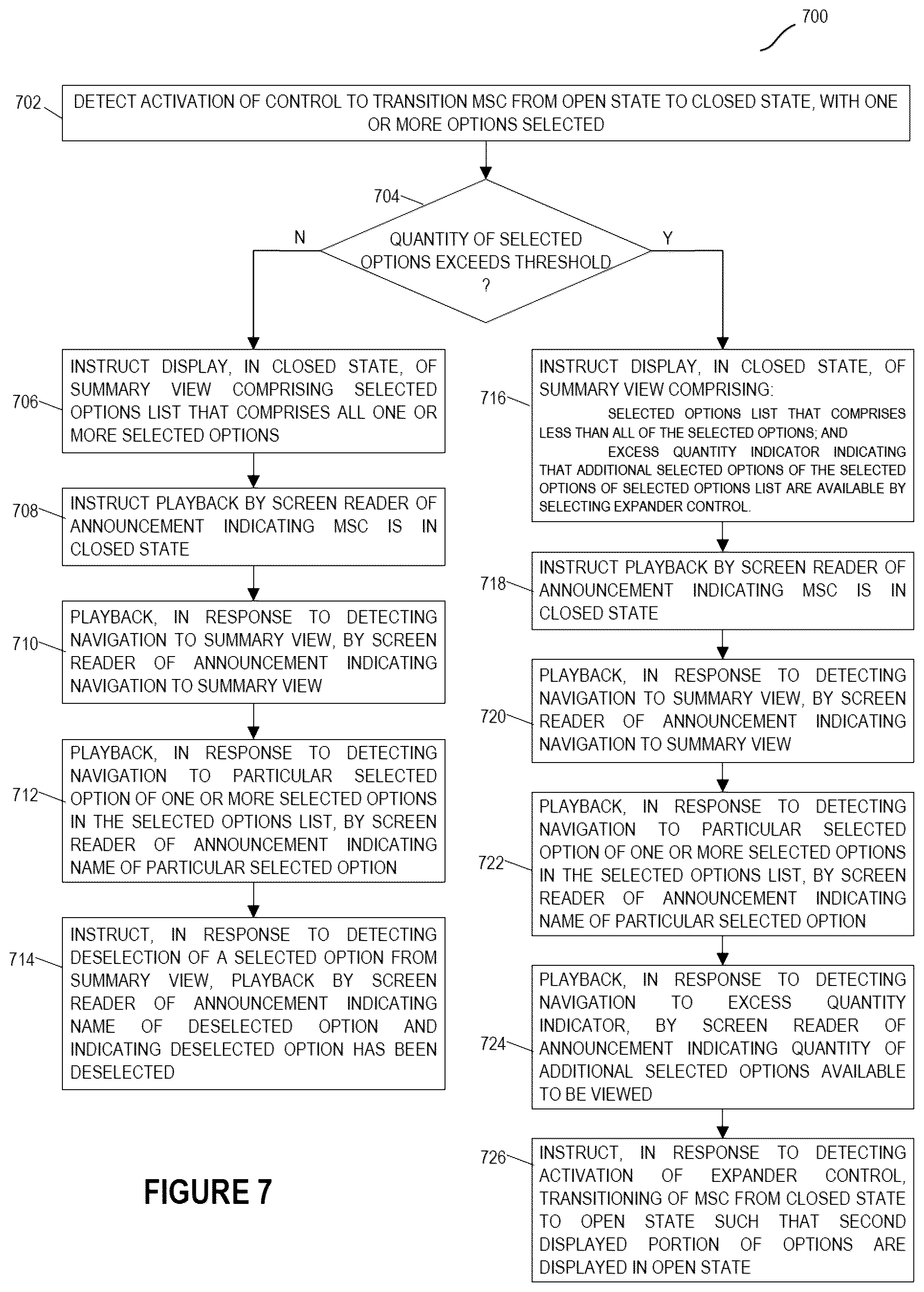 Patent US12353694 Figure 13 – Screen-reader accessible multiselect user interface component with dynamic state announcements