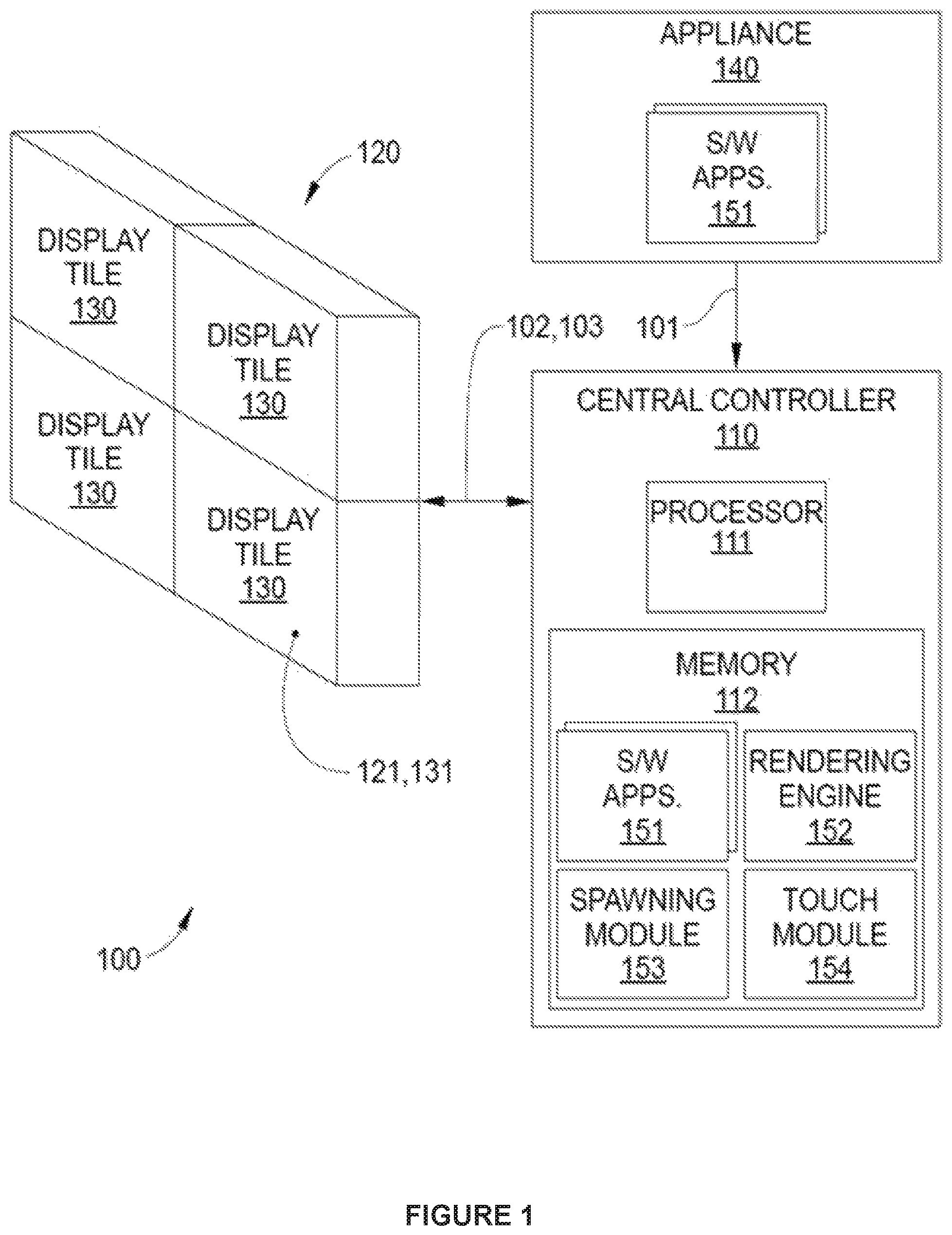 Patent US12353699 Figure 1 – Techniques for displaying shared digital assets consistently across different displays