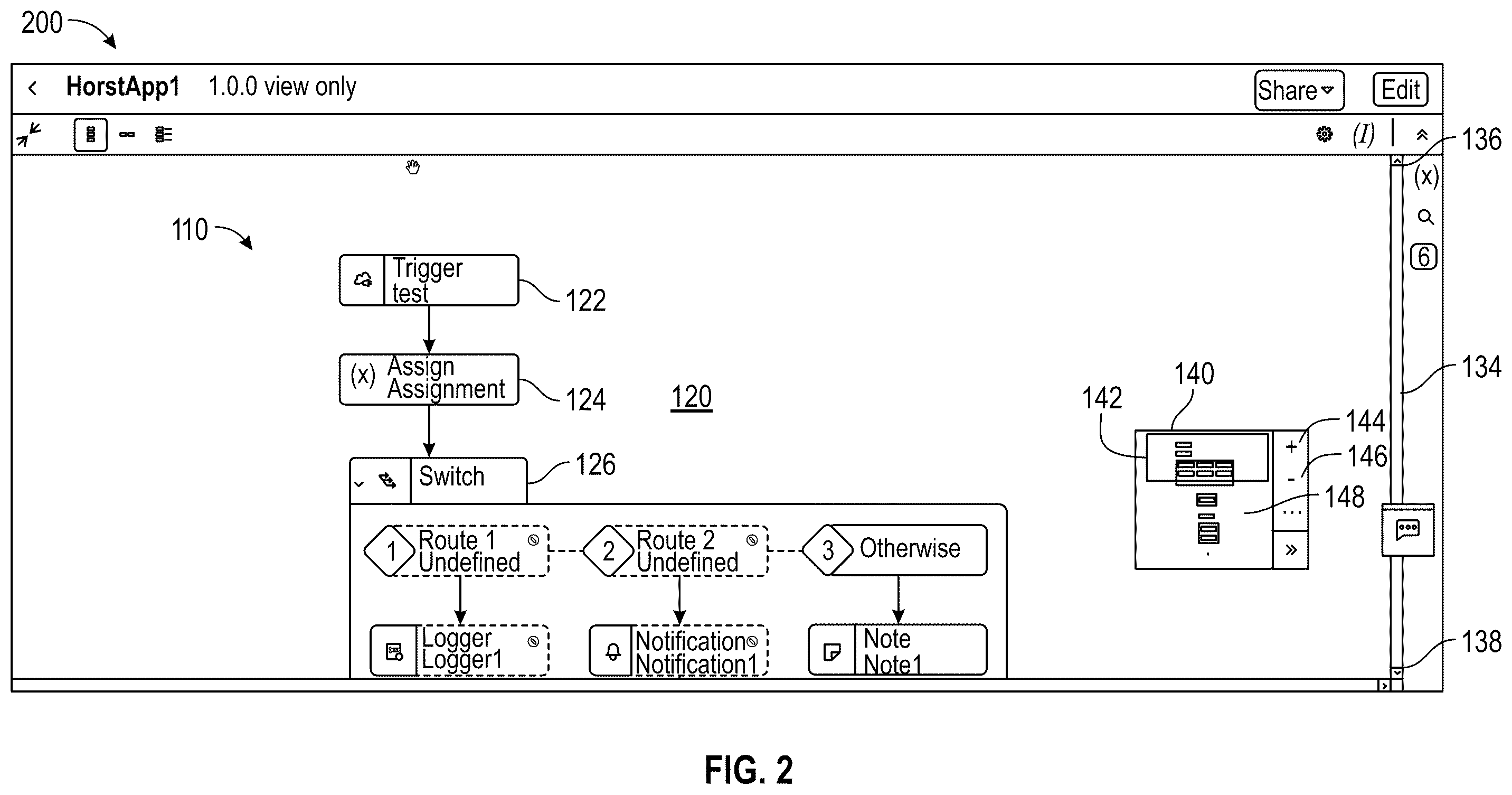 Patent US12353700 Figure 2 – Diagram navigation