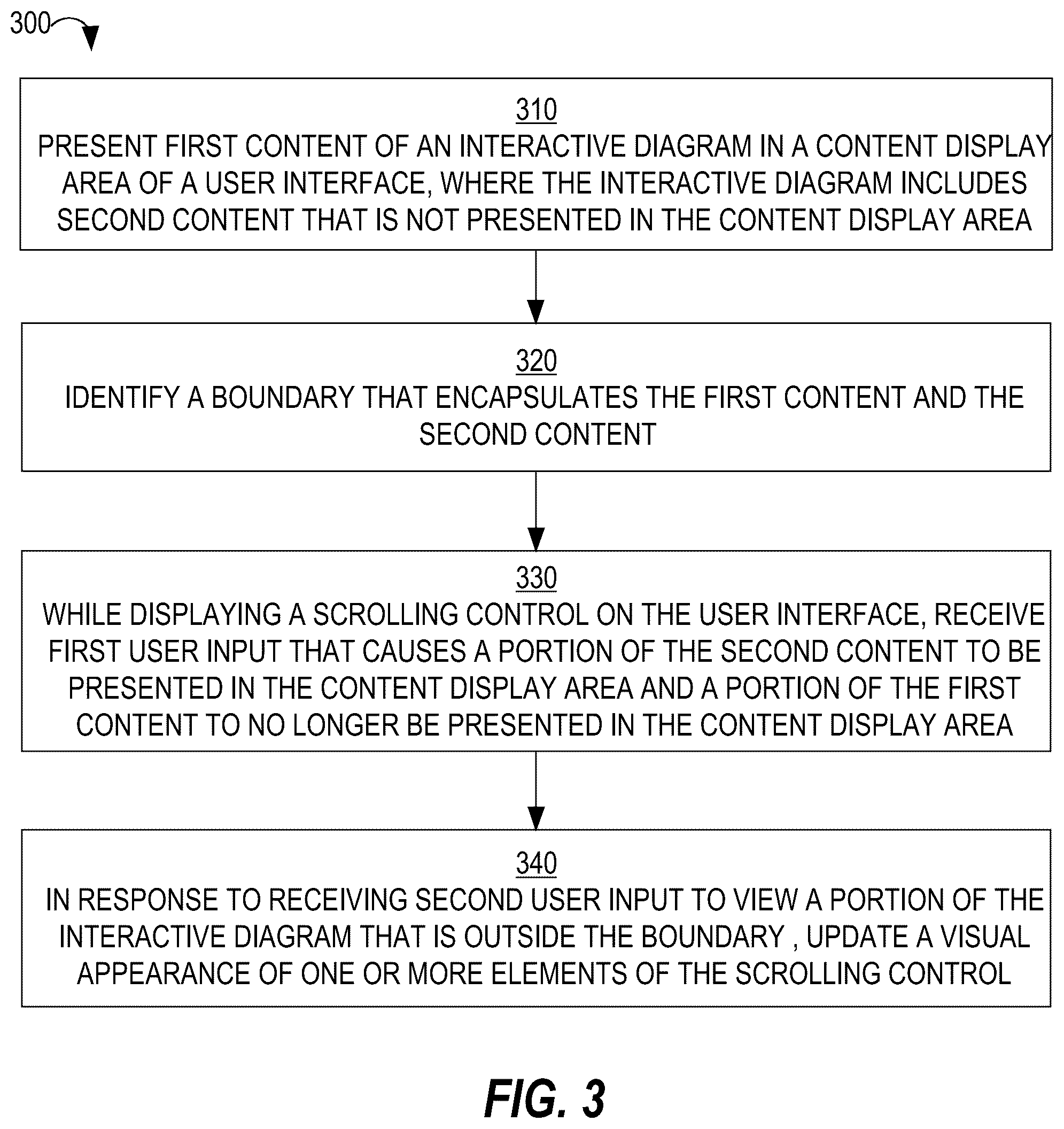 Patent US12353700 Figure 3 – Diagram navigation
