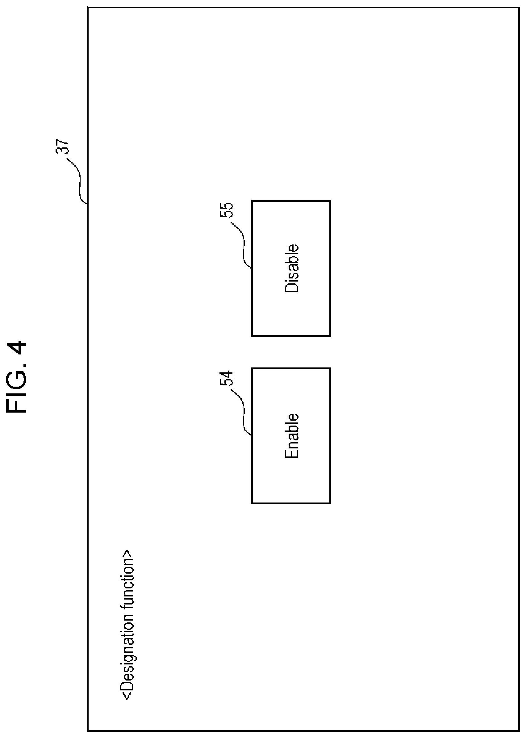 Patent US12353706 Figure 4 – Information processing apparatus, non-transitory computer readable medium, and information processing method involving processor configured to cause a receiving unit and an operator to be displayed on an execution screen