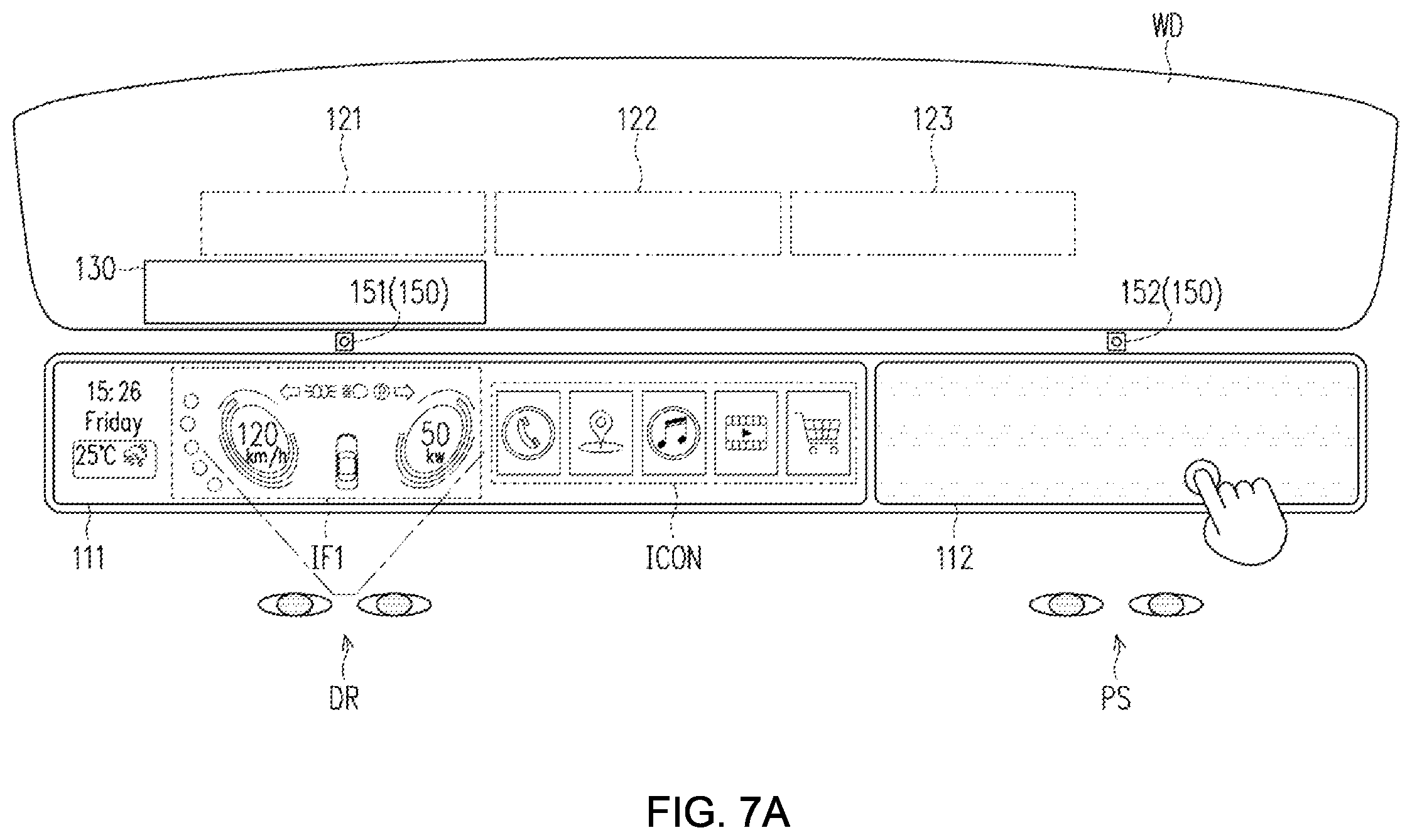 Patent US12353707 Figure 11 – Multi-screen cockpit display system