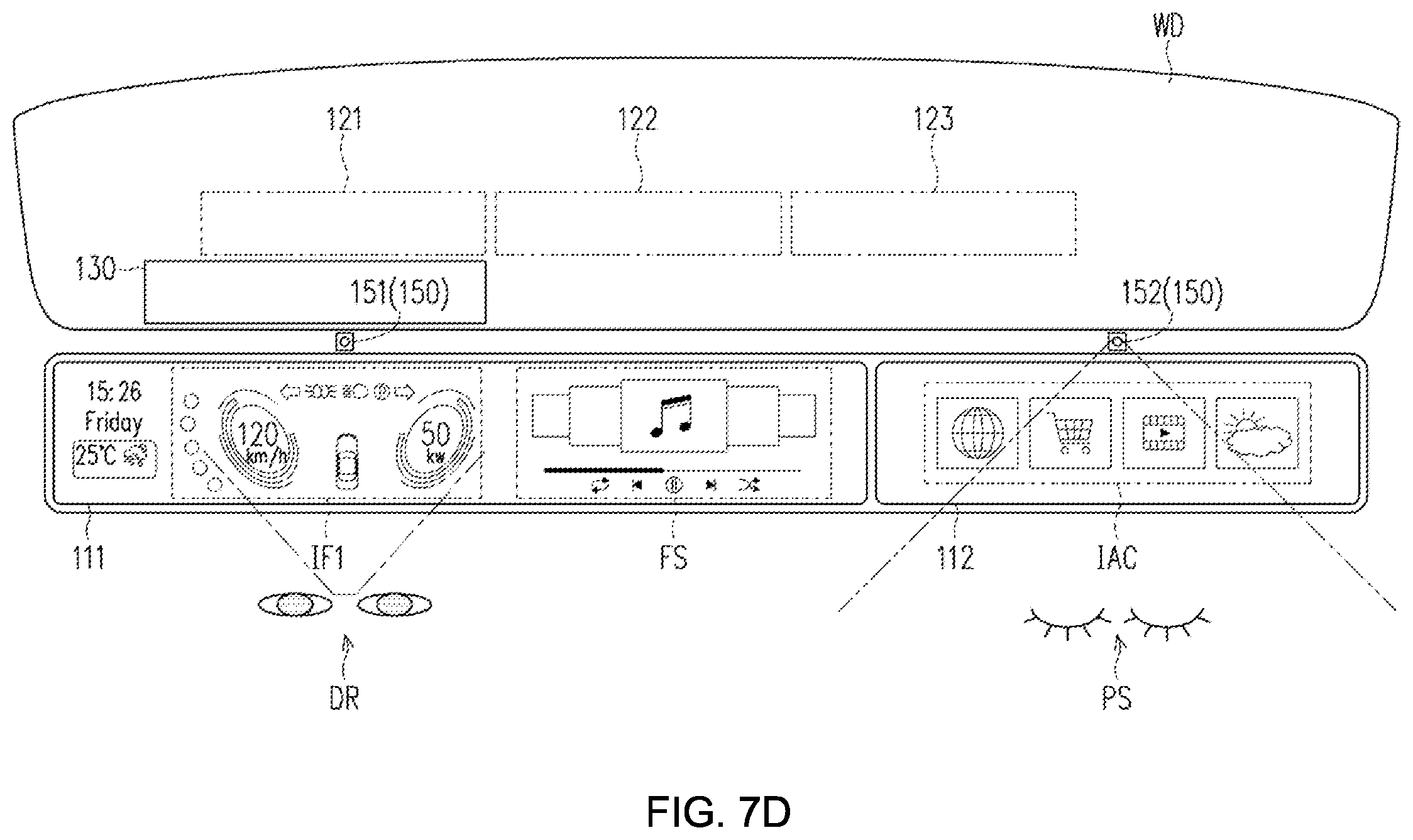 Patent US12353707 Figure 14 – Multi-screen cockpit display system