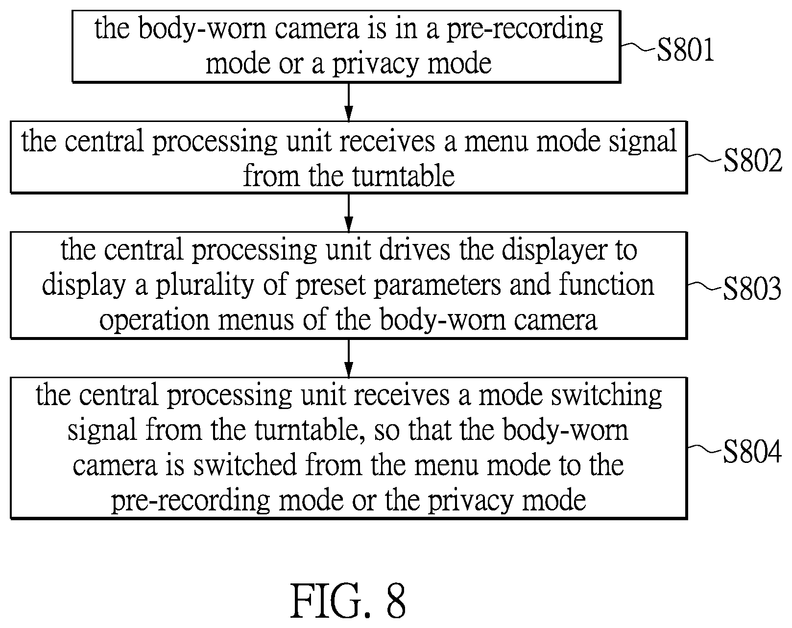 Patent US12353710 Figure 7 – Body-worn camera and operation method thereof